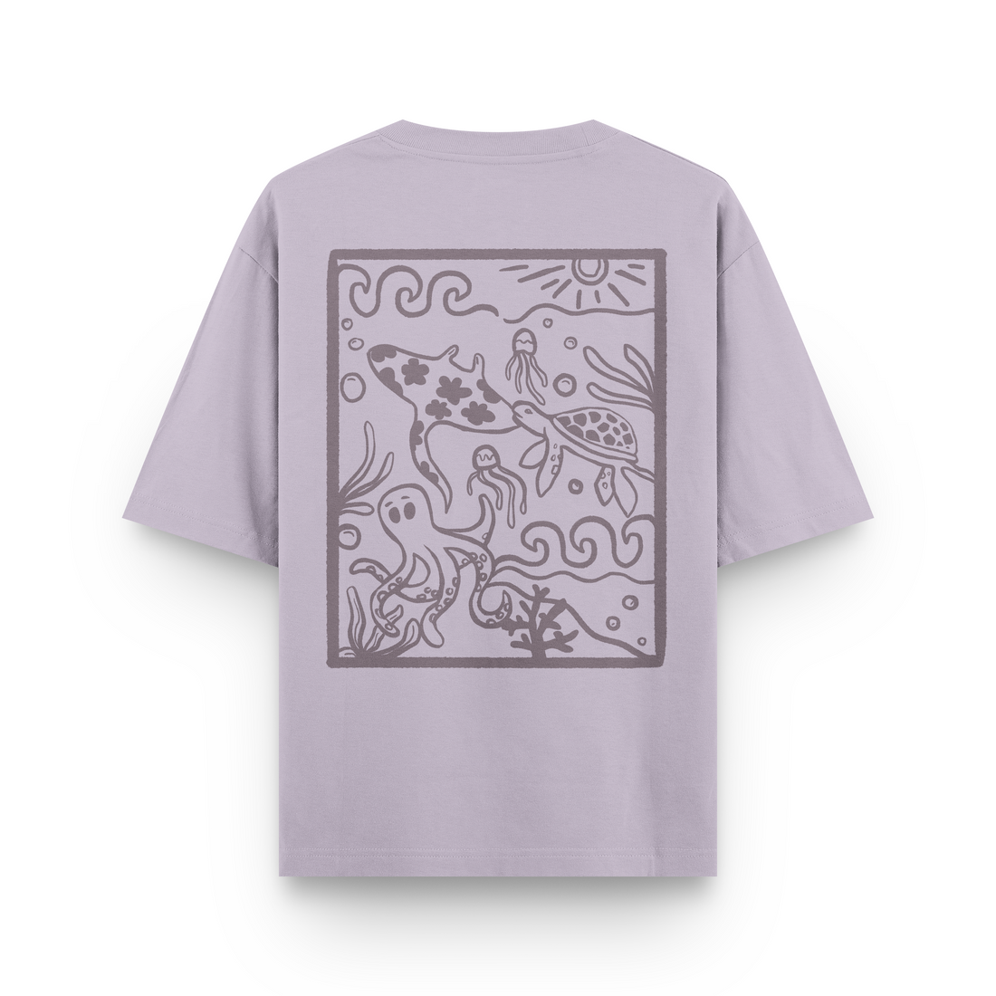 Ocean Creatures Oversized T-Shirt