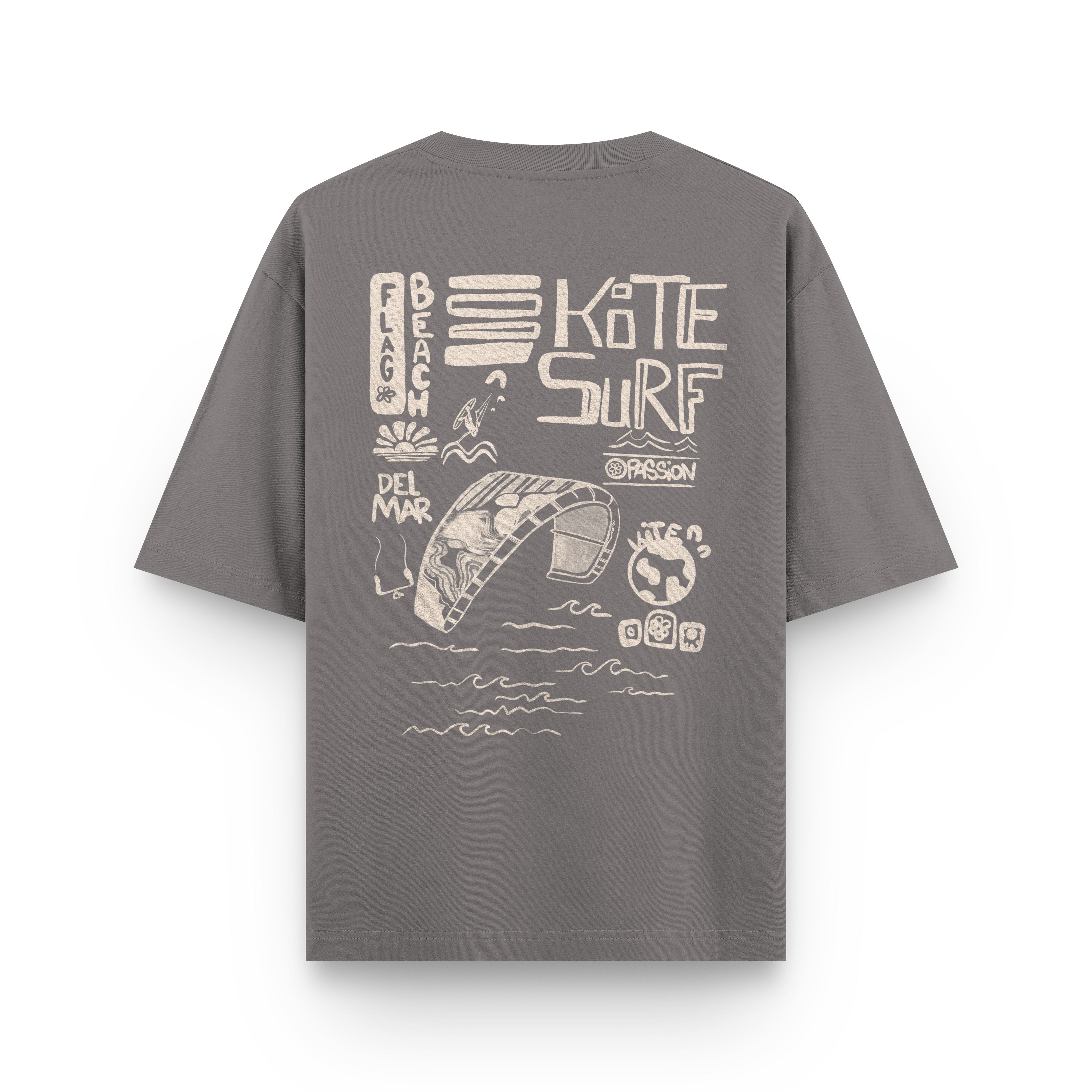 Flag Beach Oversized T-Shirt