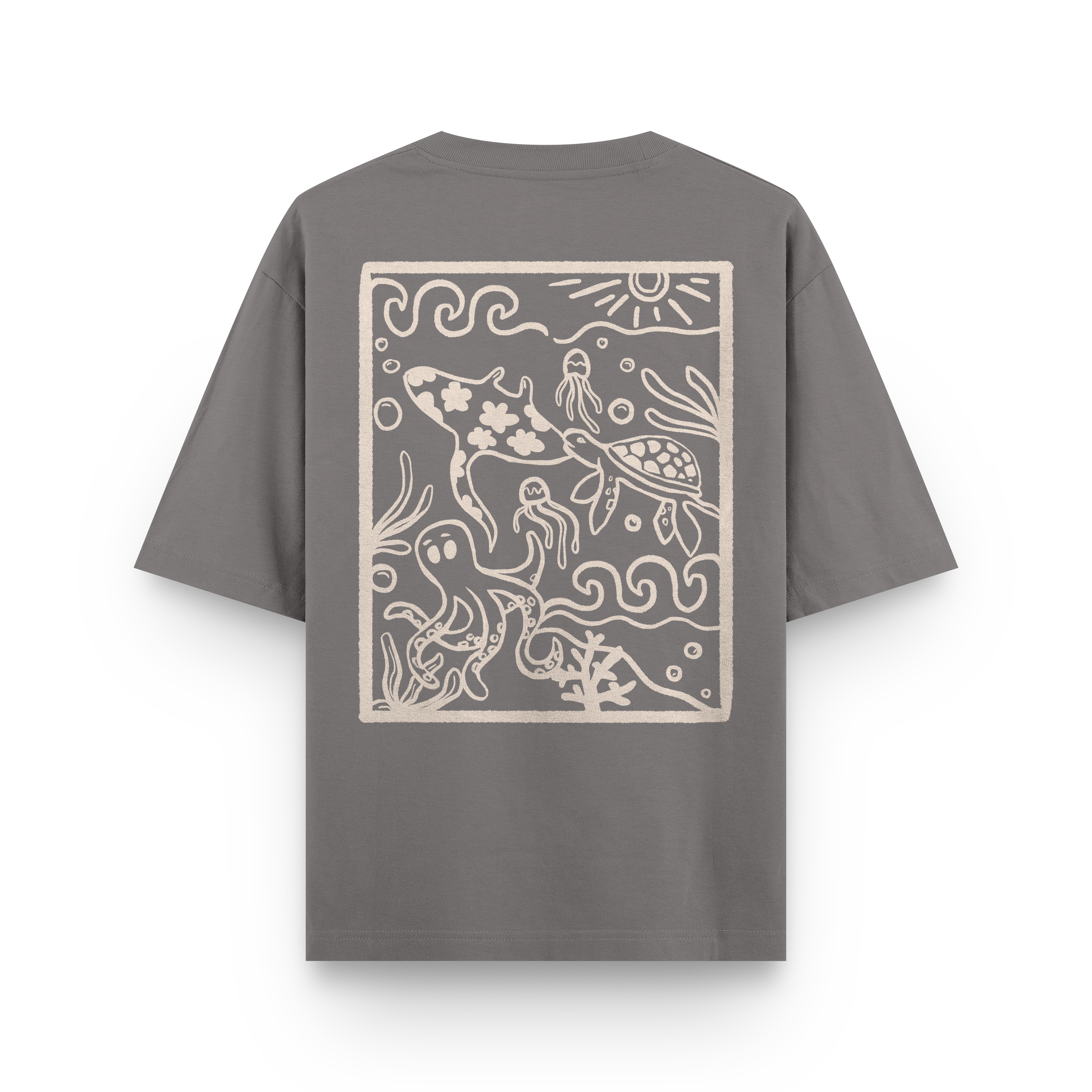Ocean Creatures Oversized T-Shirt