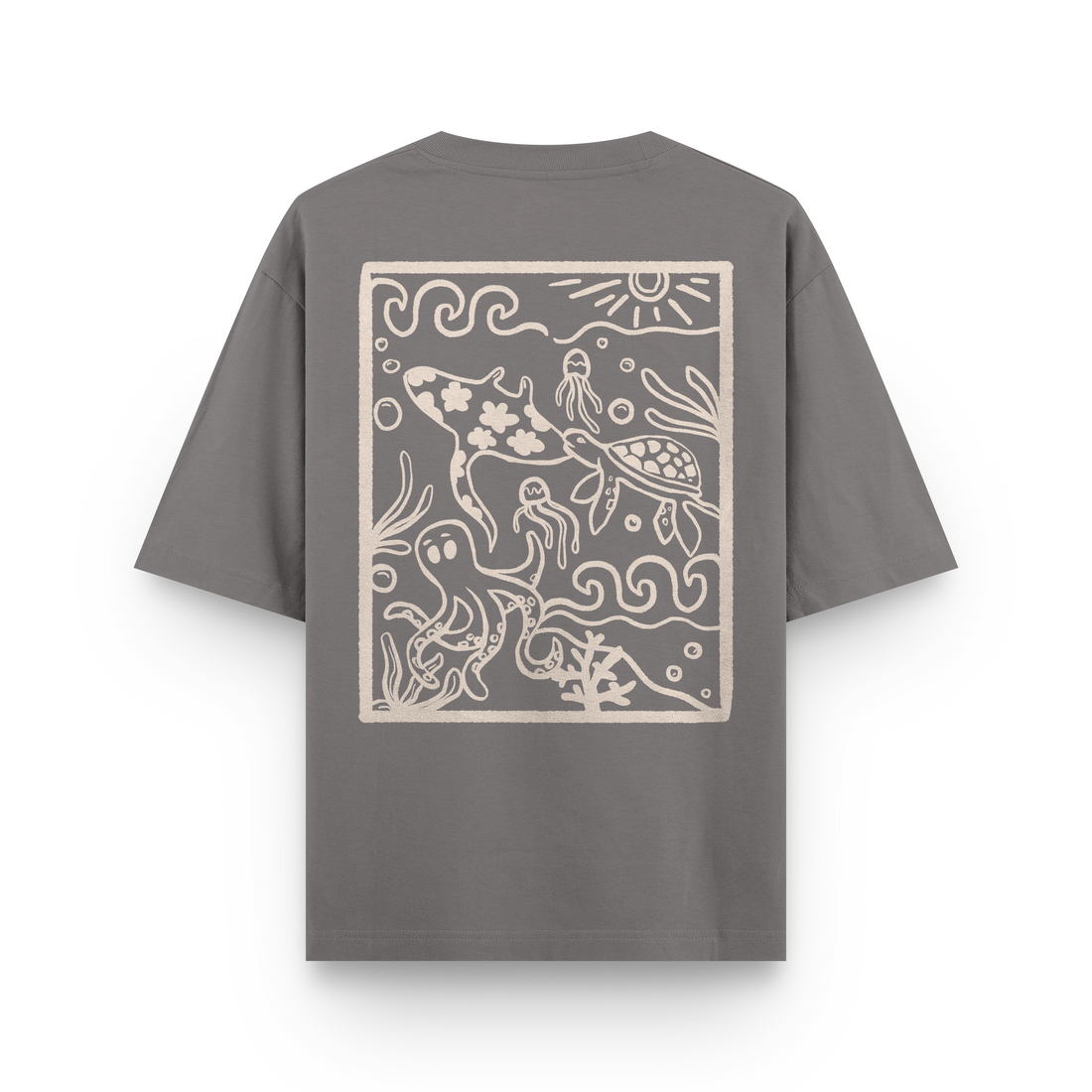 Ocean Creatures Oversized T-Shirt