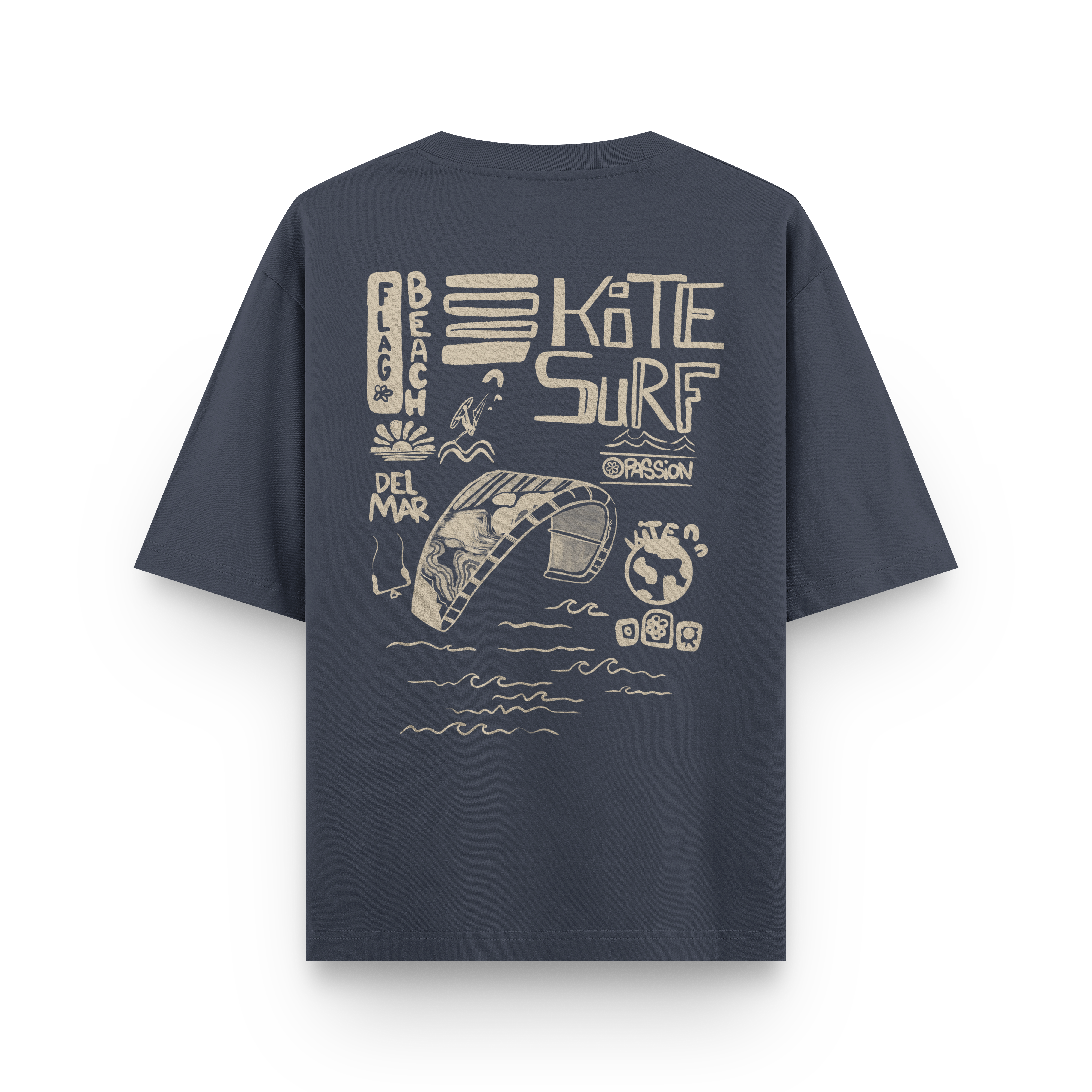Flag Beach Oversized T-Shirt