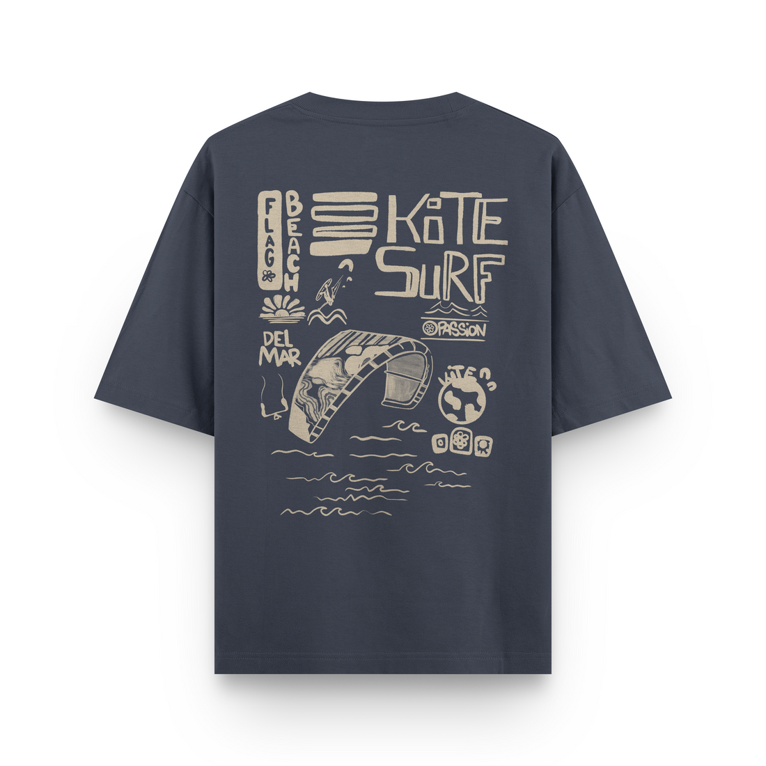 Flag Beach Oversized T-Shirt