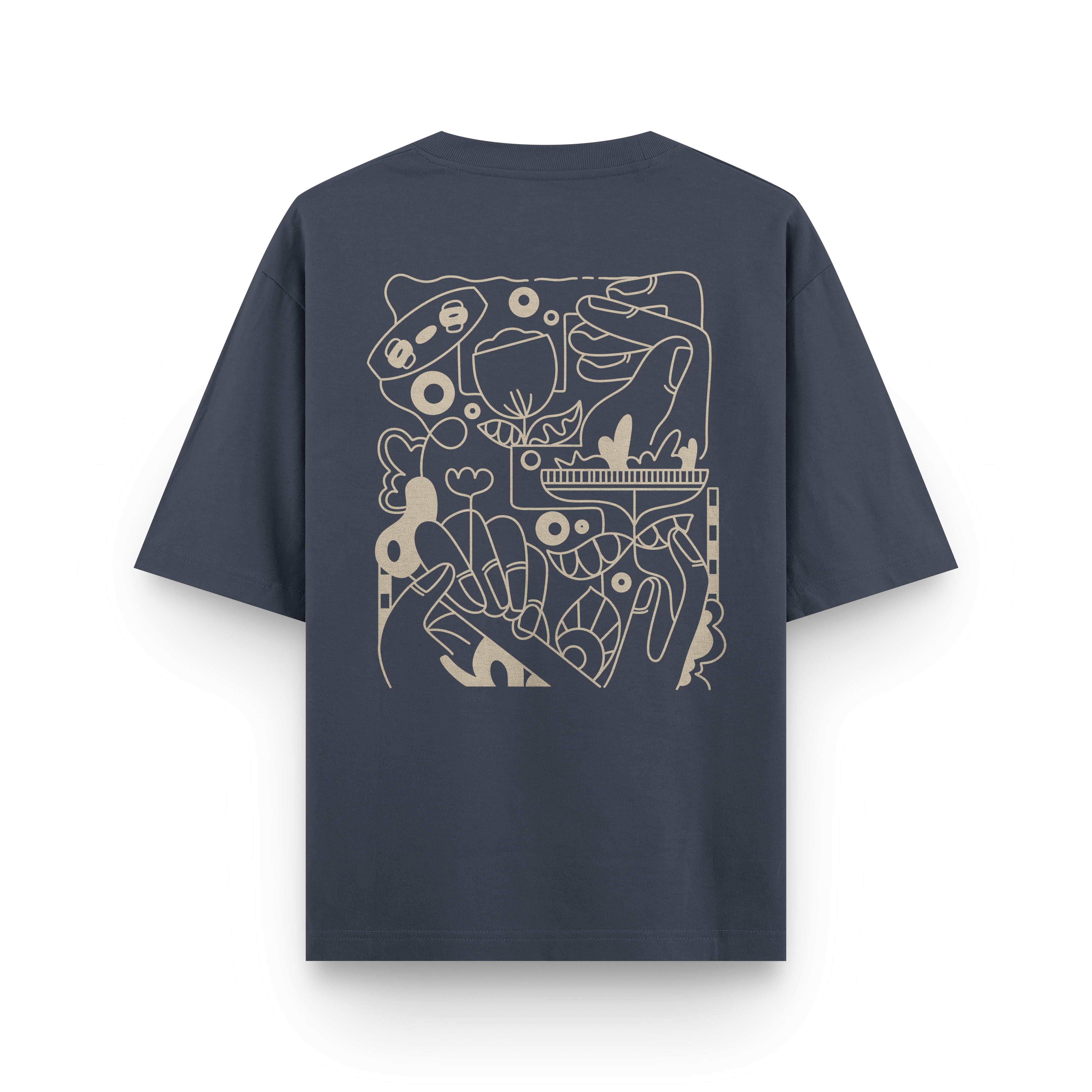 Kite Line Art T-Shirt Oversized