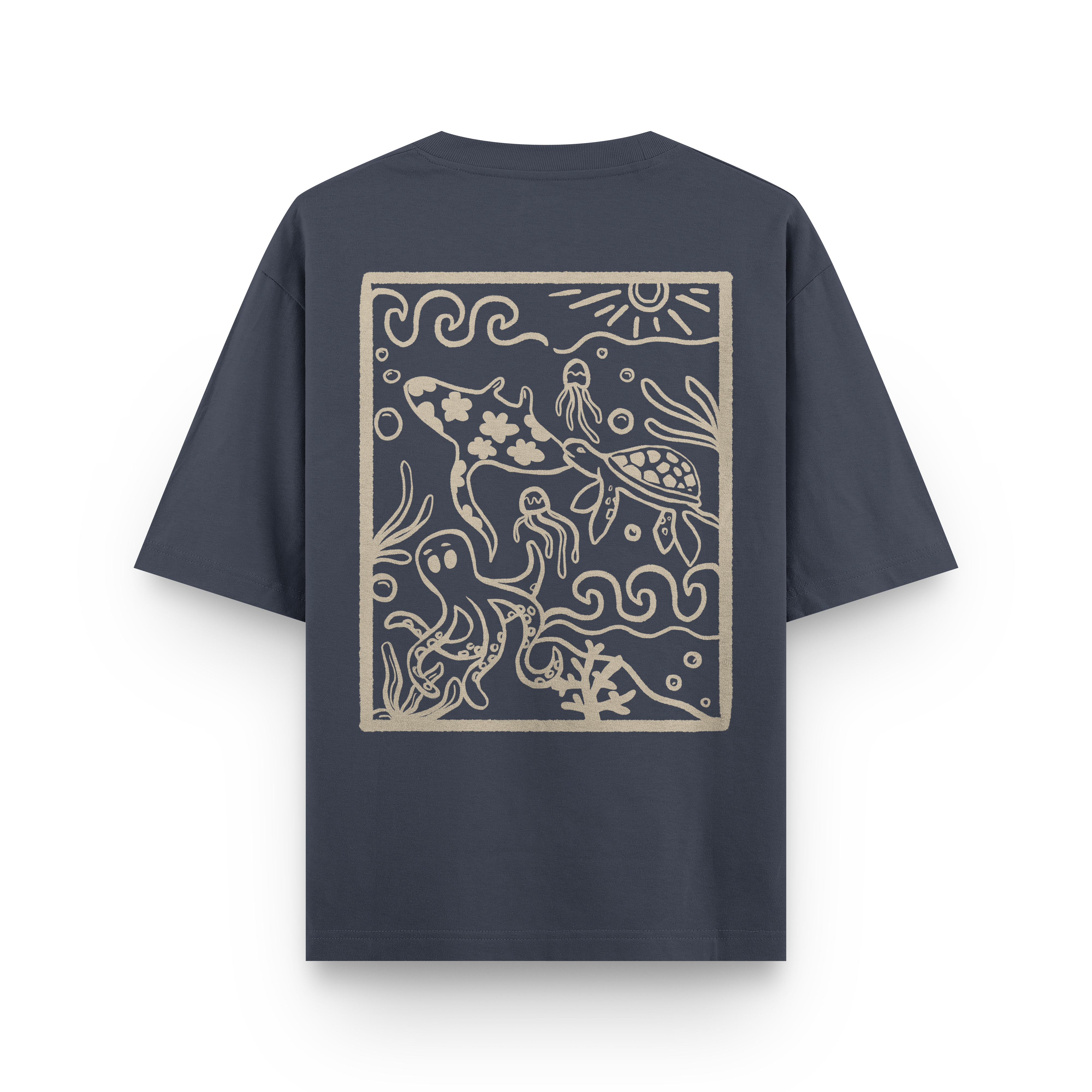 Ocean Creatures Oversized T-Shirt