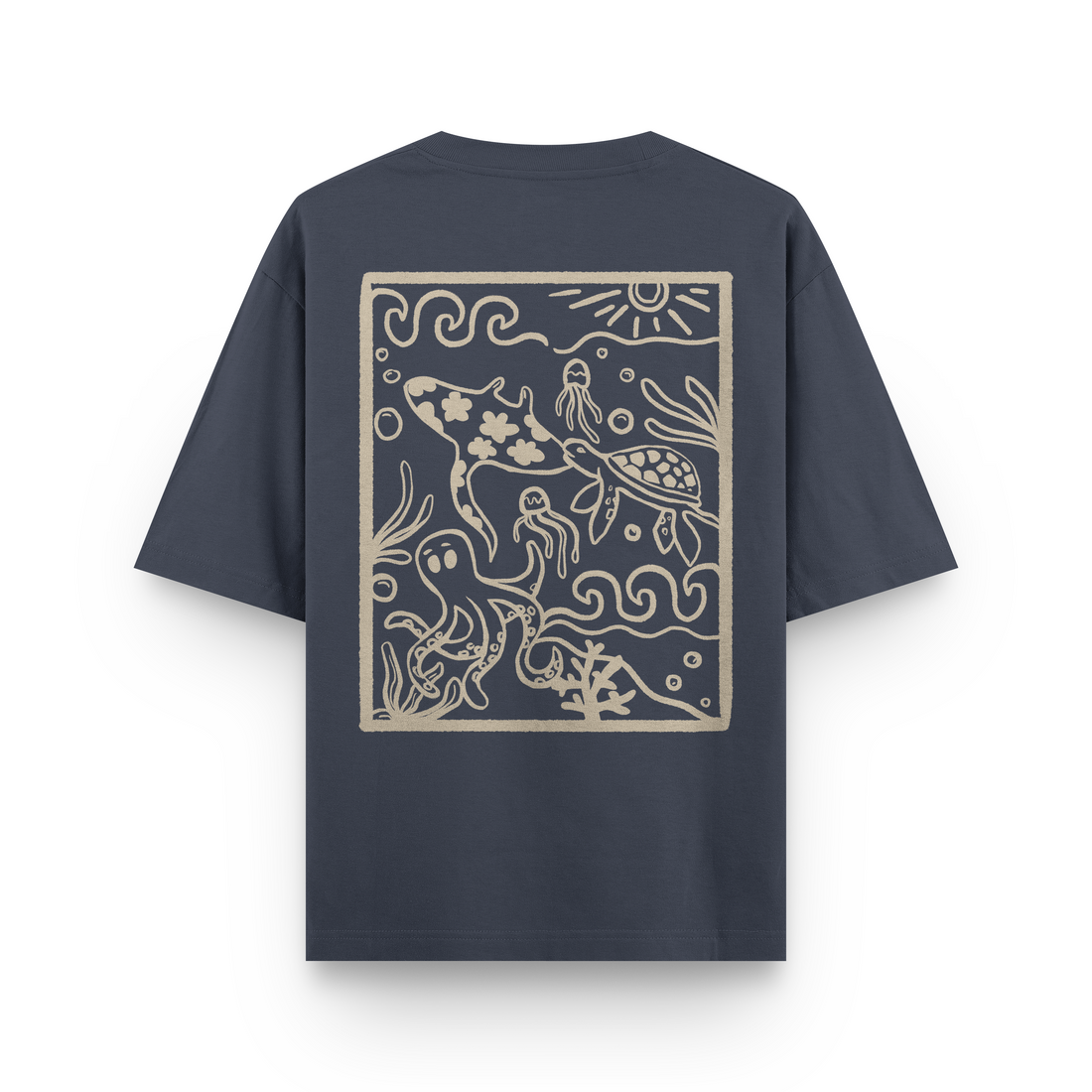Ocean Creatures Oversized T-Shirt