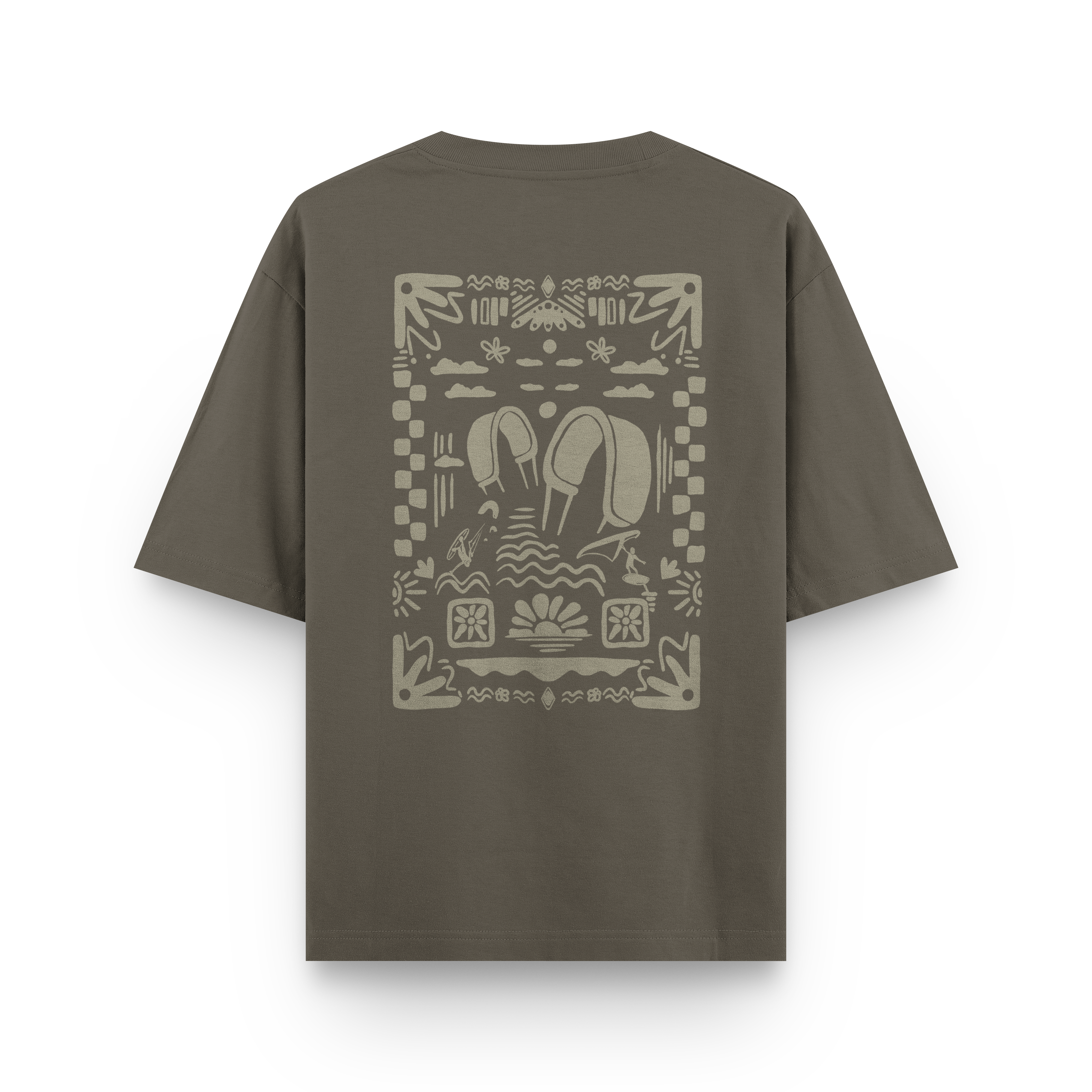 Boho Beach T-Shirt Oversized