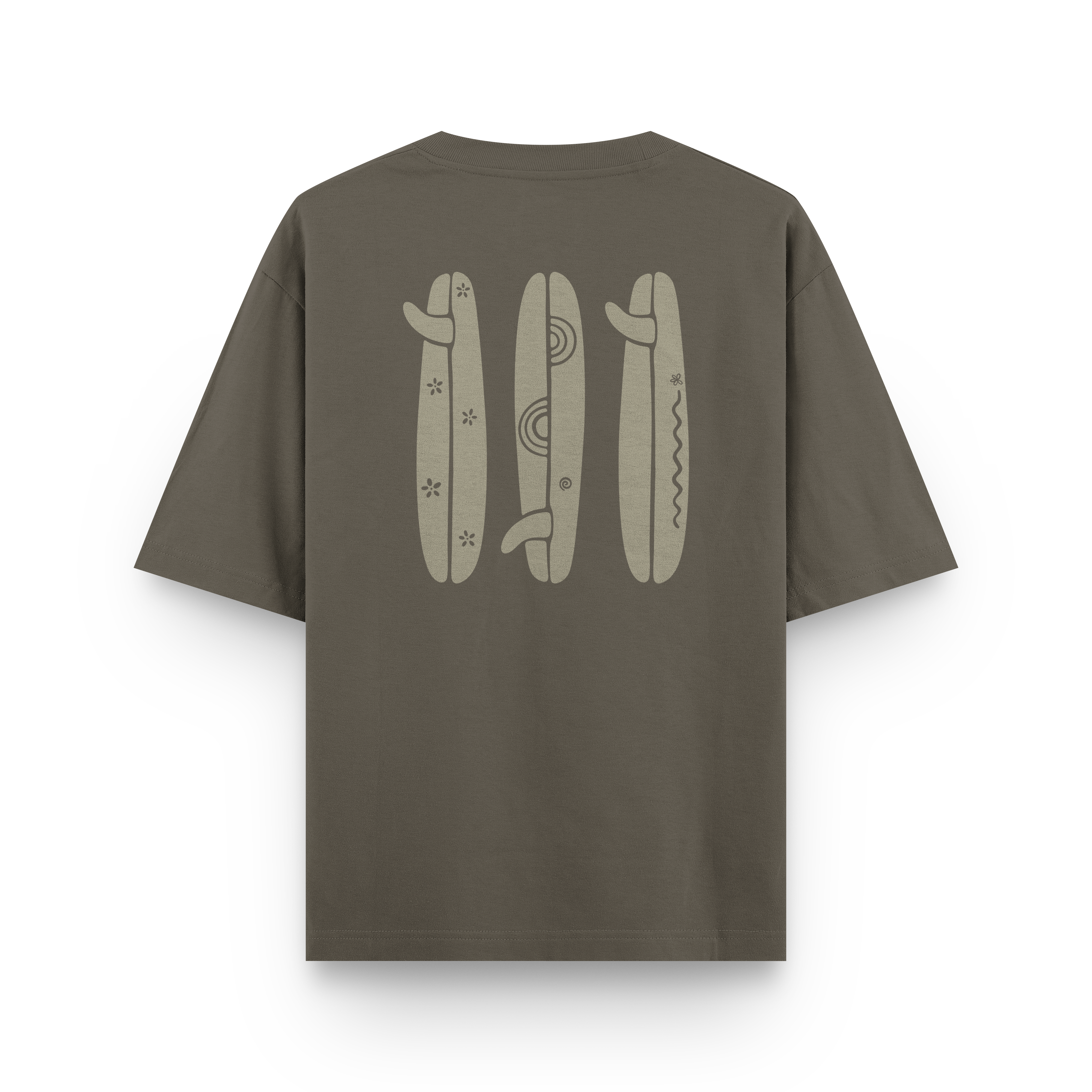 Boho Surfboard T-Shirt Oversized