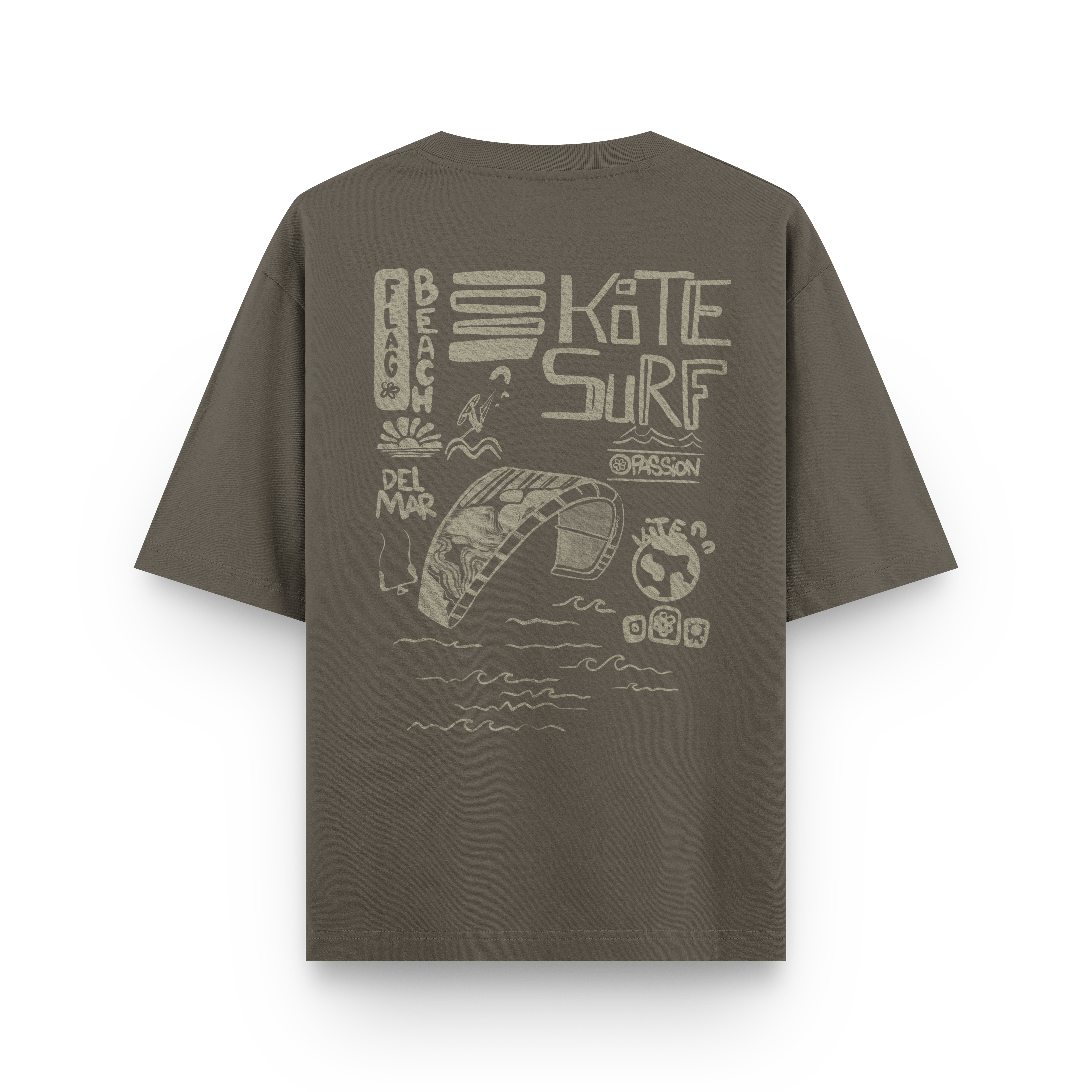 Flag Beach Oversized T-Shirt