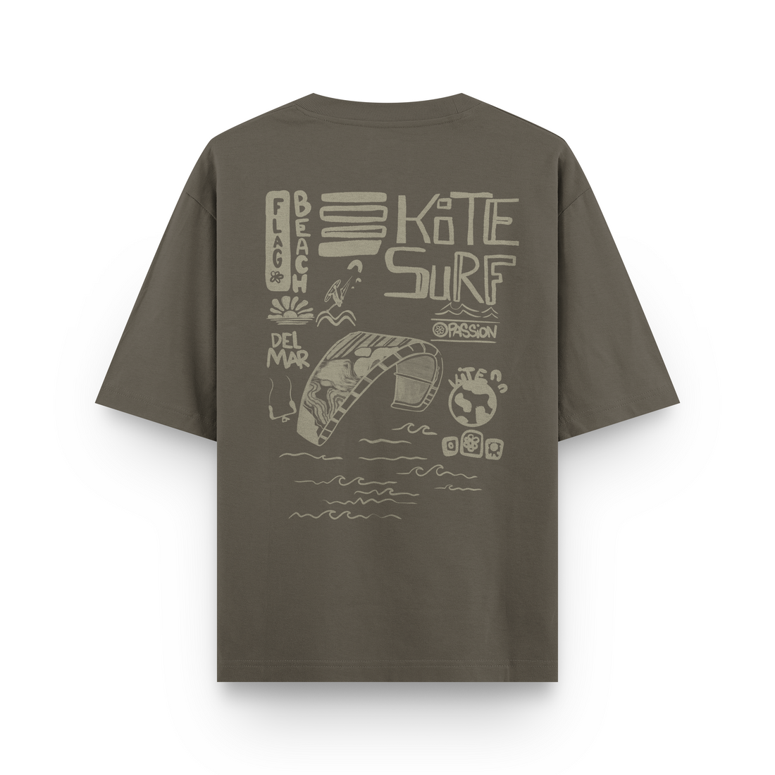 Flag Beach Oversized T-Shirt