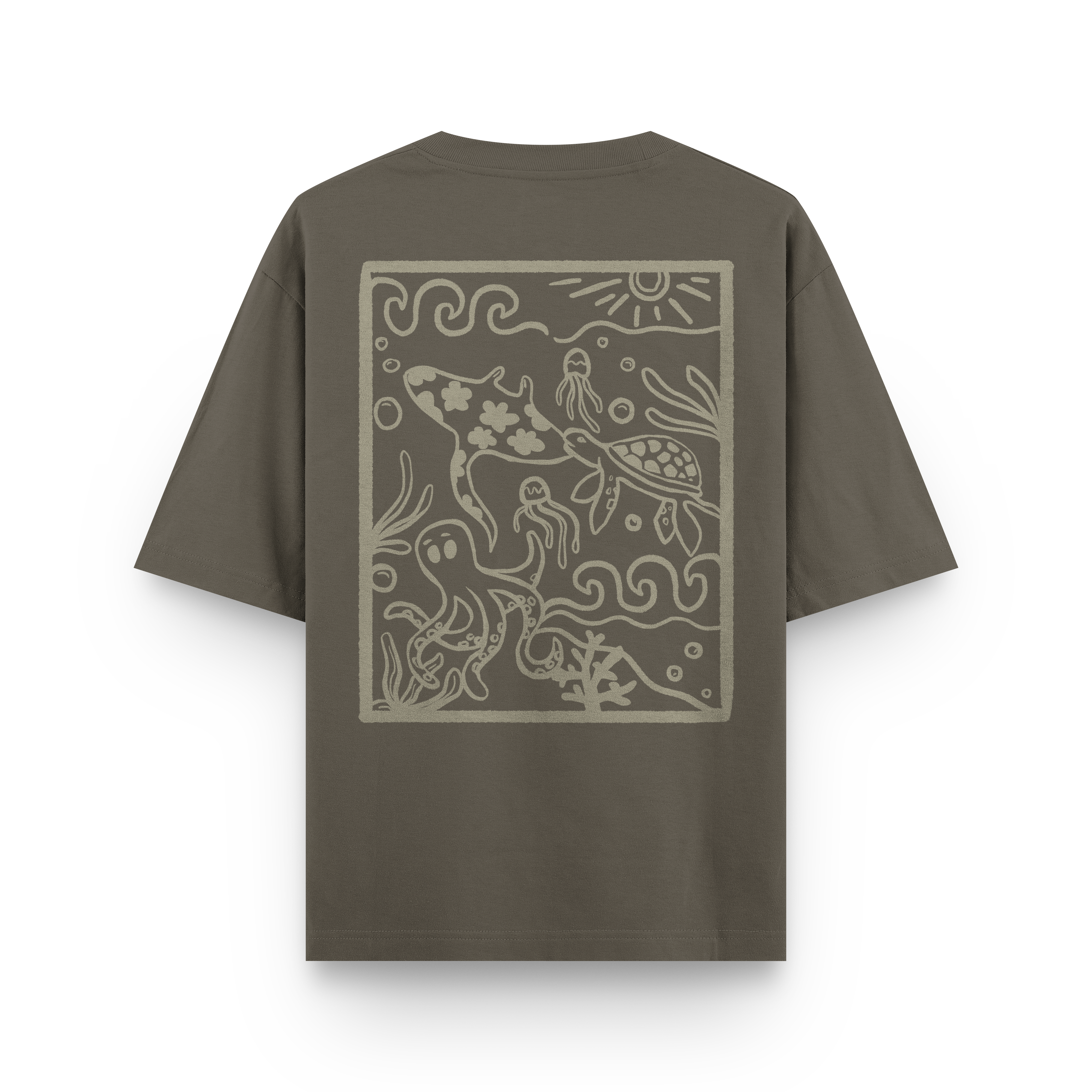 Ocean Creatures Oversized T-Shirt