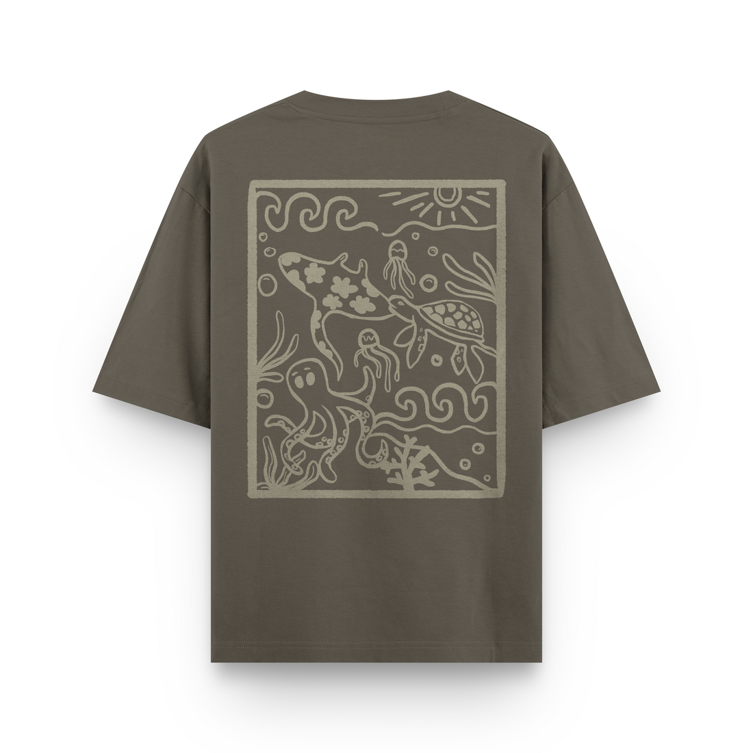 Ocean Creatures Oversized T-Shirt