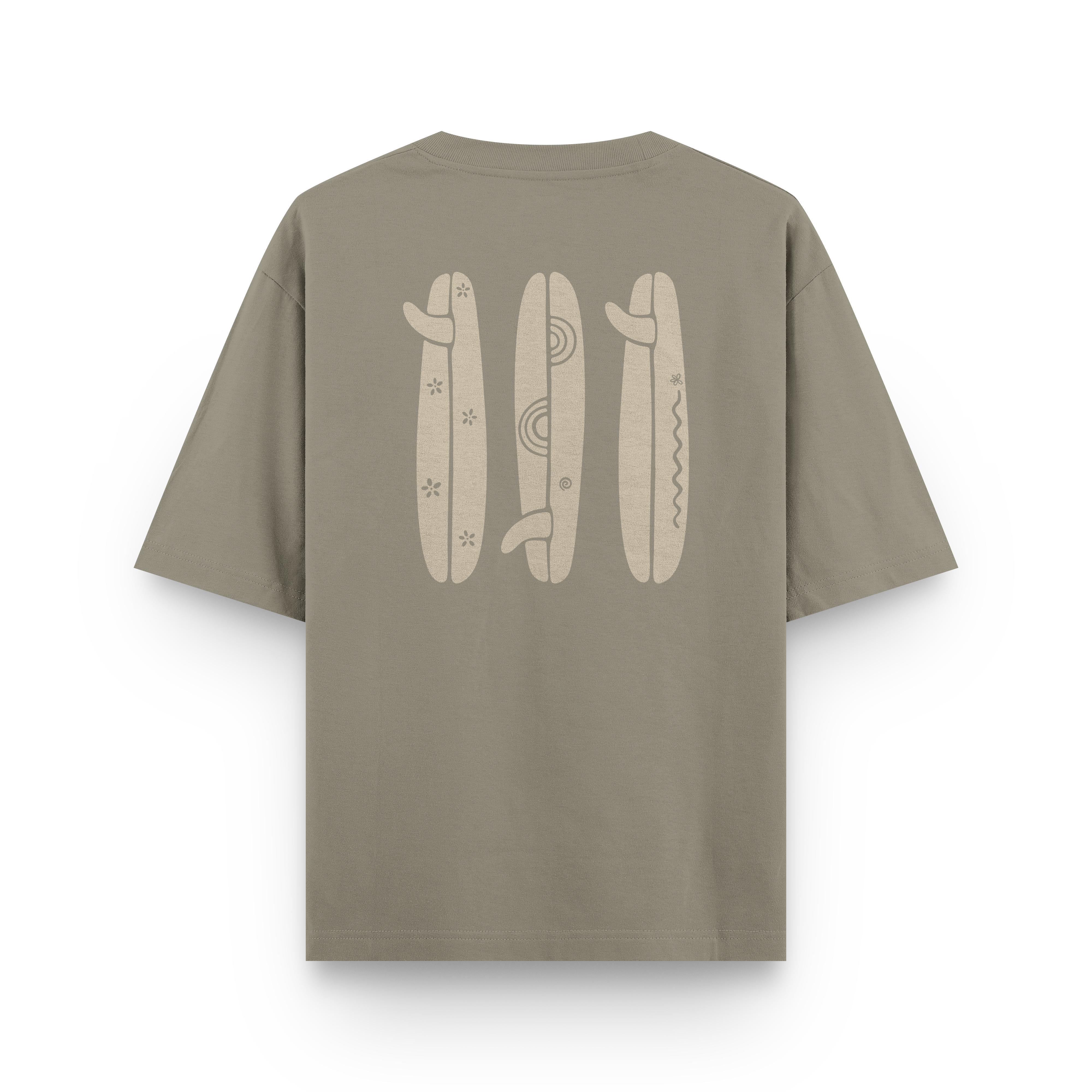 Boho Surfboard T-Shirt Oversized