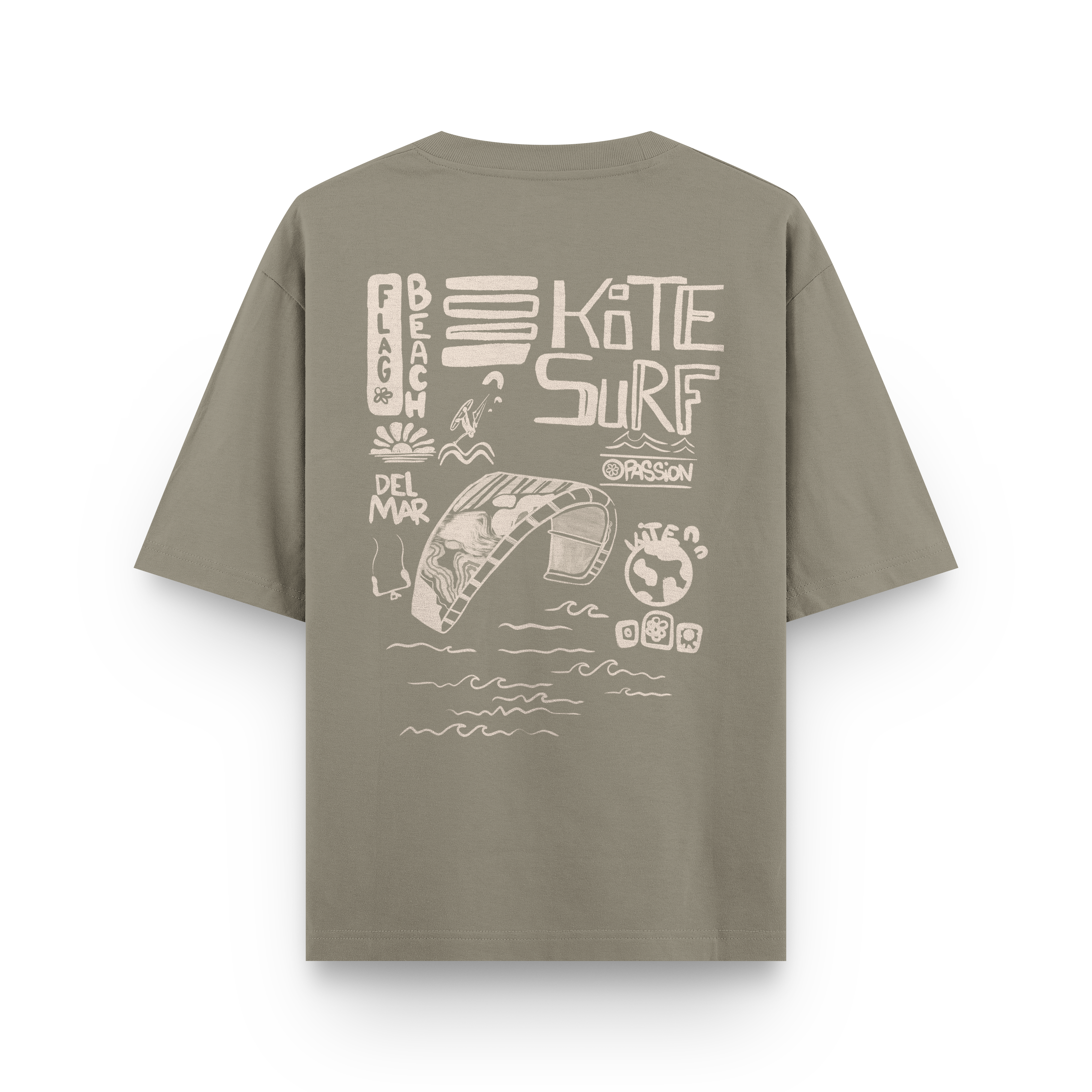 Flag Beach Oversized T-Shirt