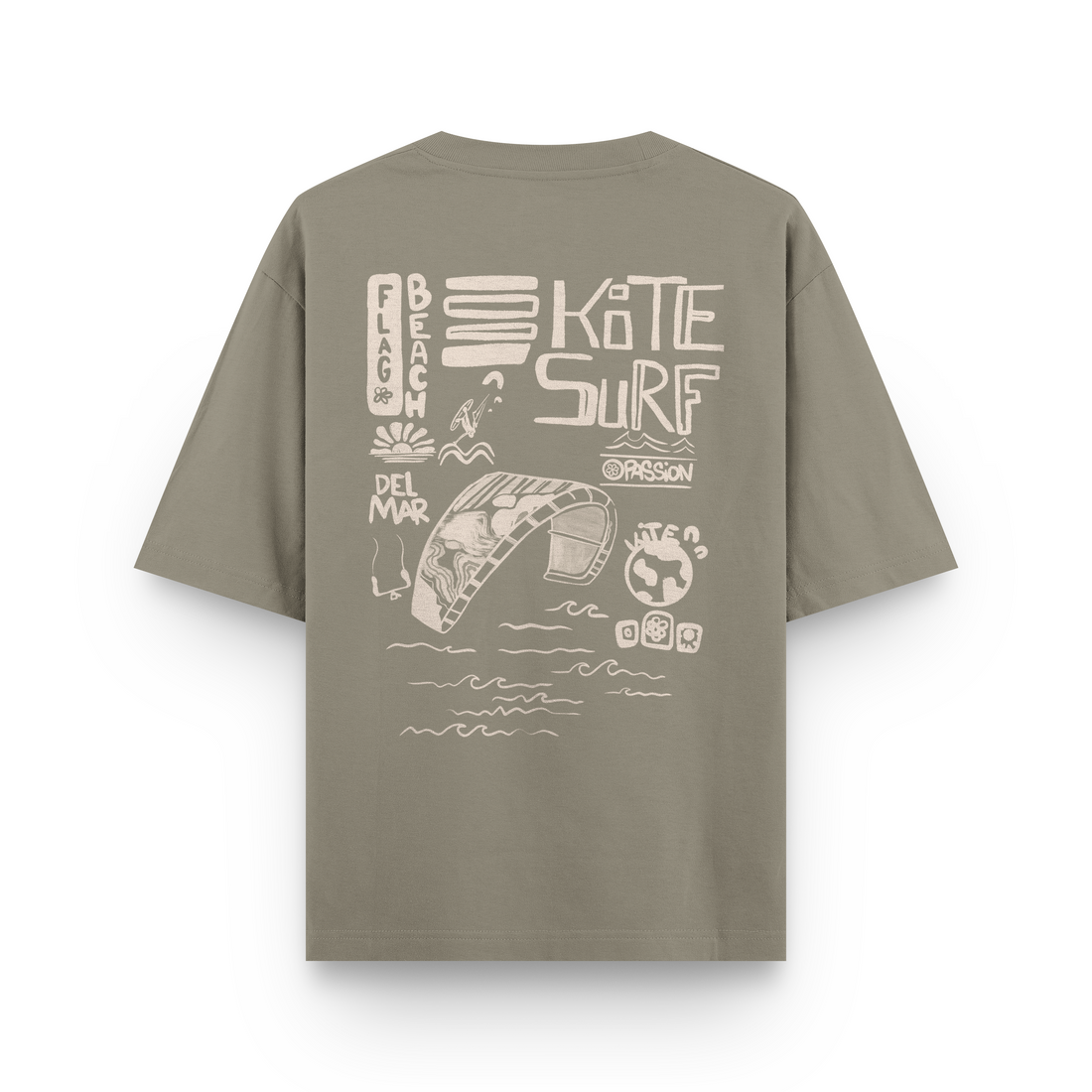 Flag Beach Oversized T-Shirt