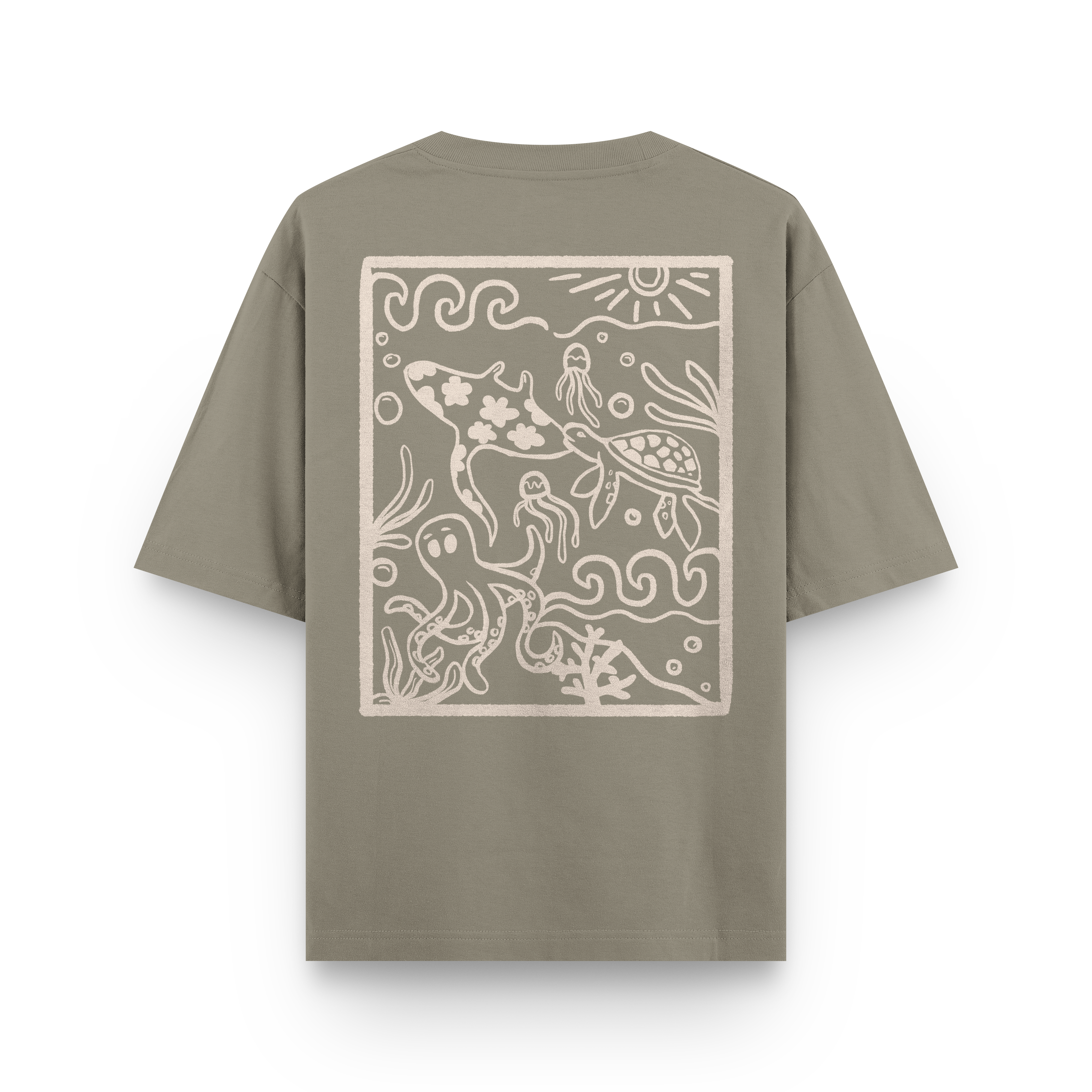 Ocean Creatures Oversized T-Shirt