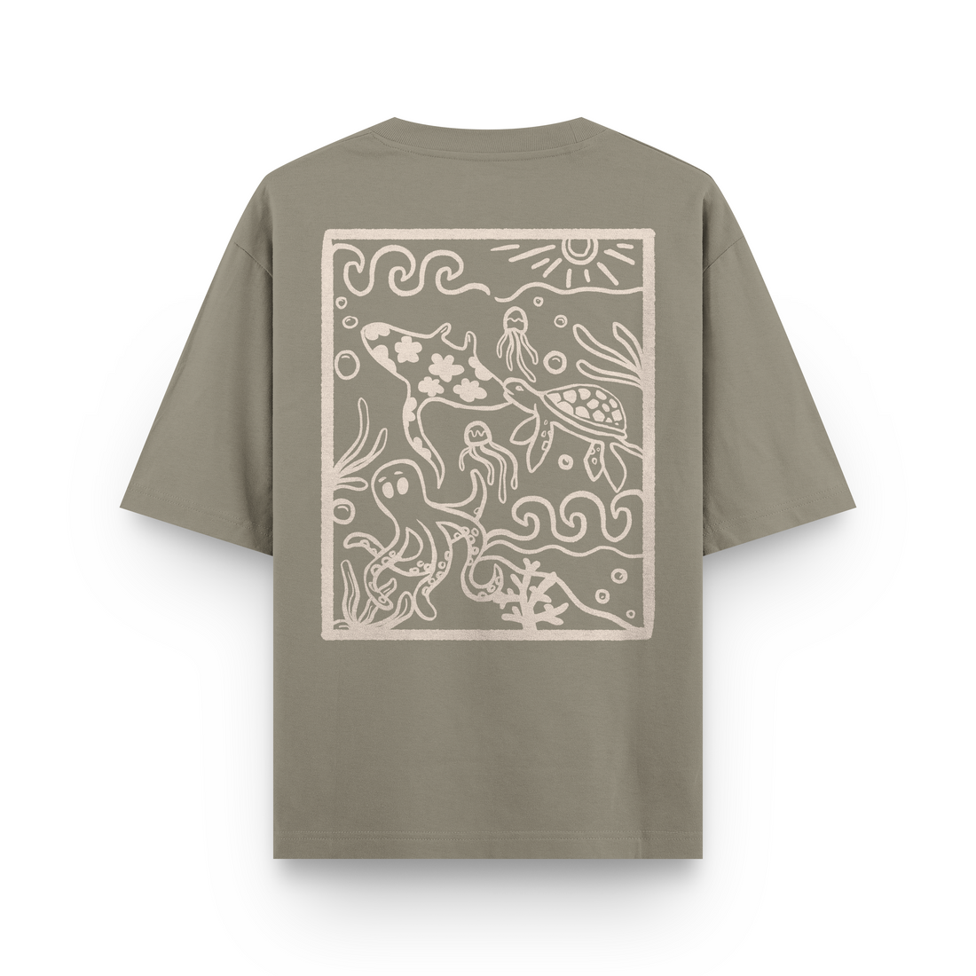 Ocean Creatures Oversized T-Shirt
