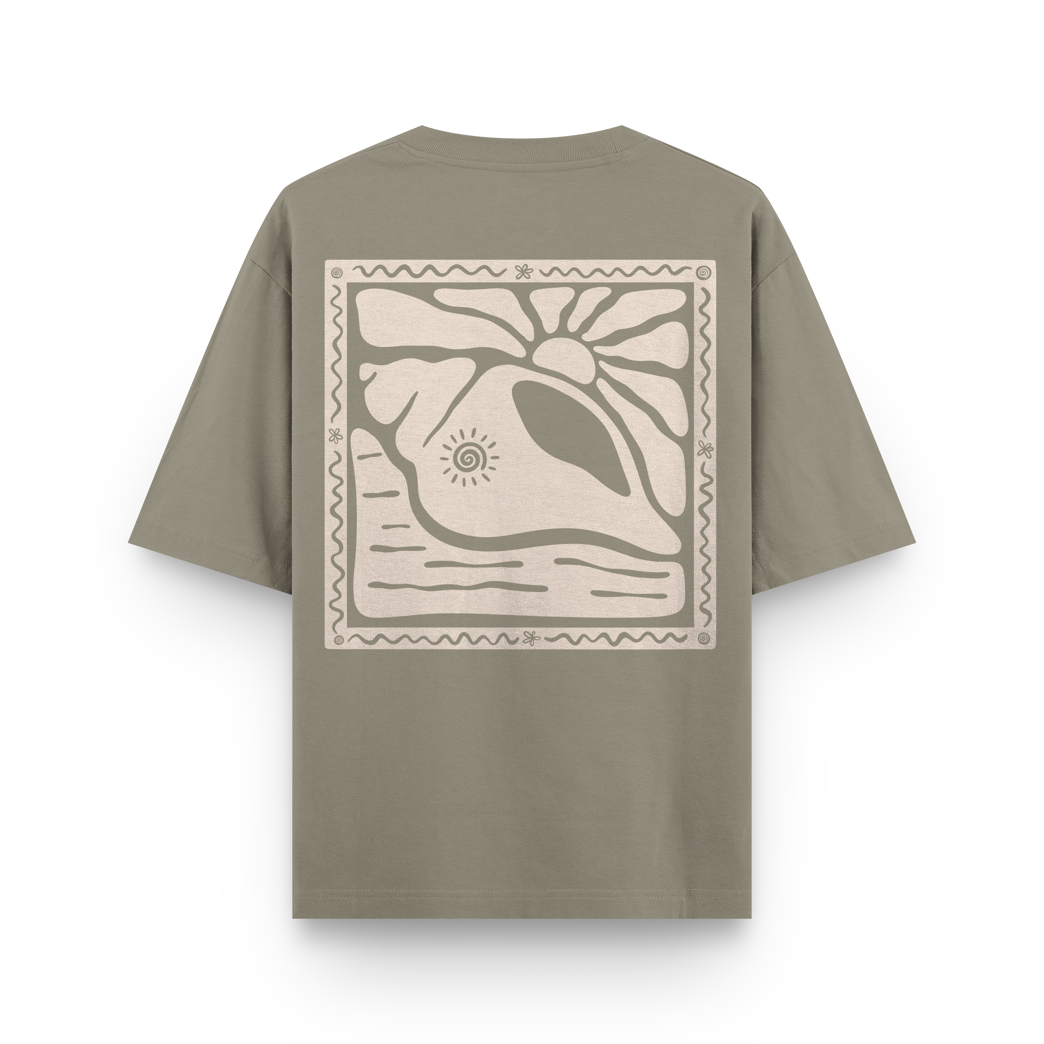 Sunny Seashell T-Shirt Oversized