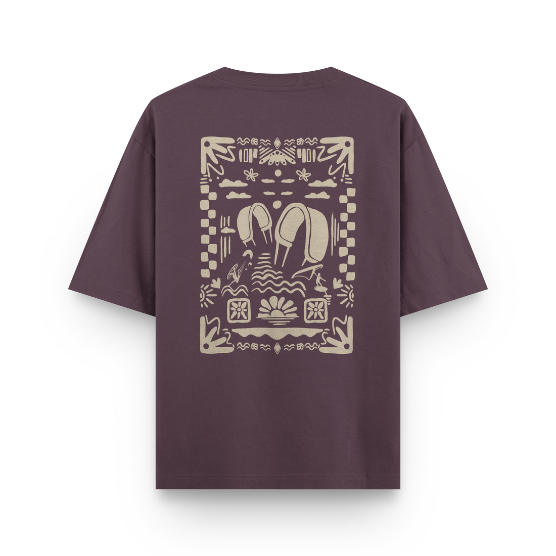 Boho Beach T-Shirt Oversized