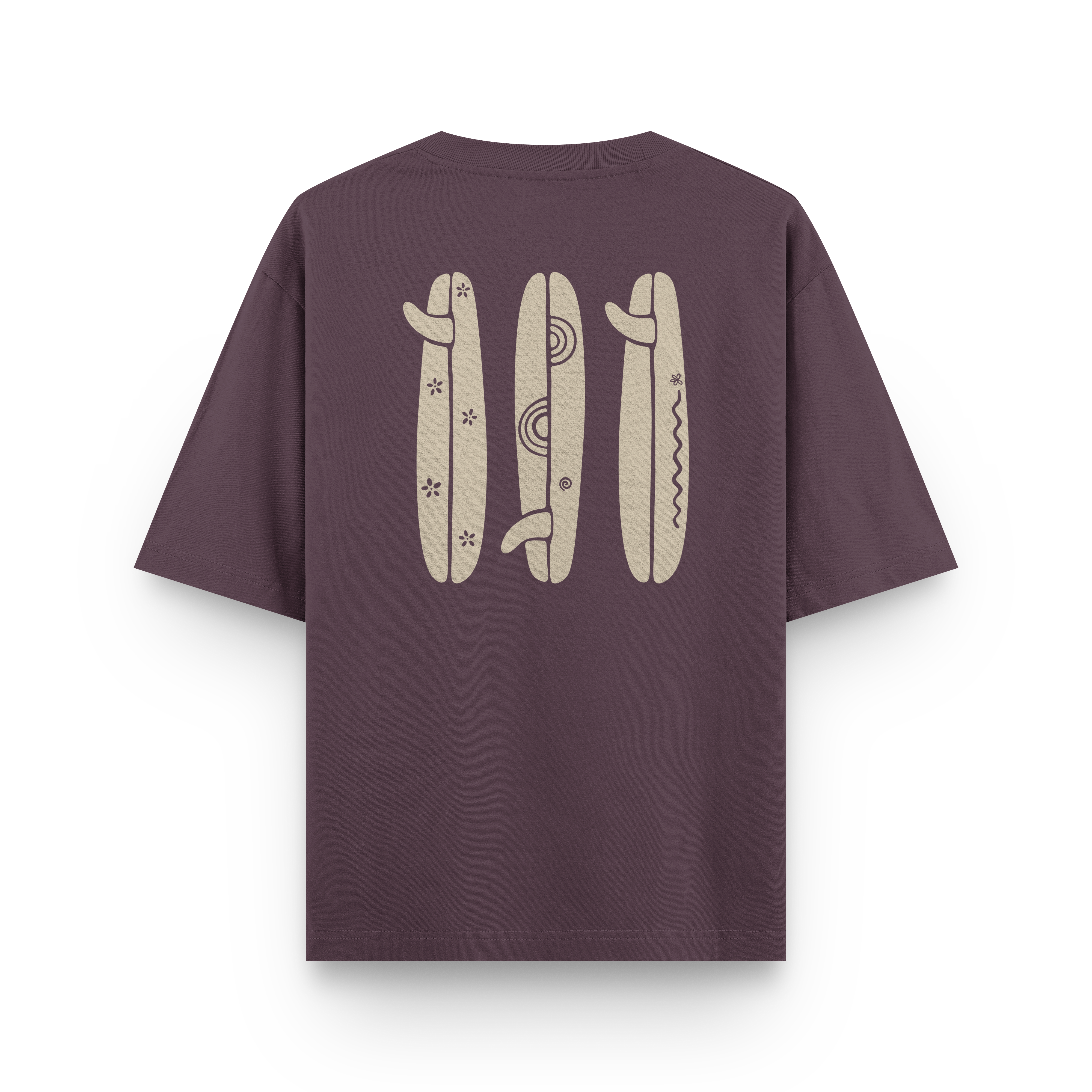 Boho Surfboard T-Shirt Oversized