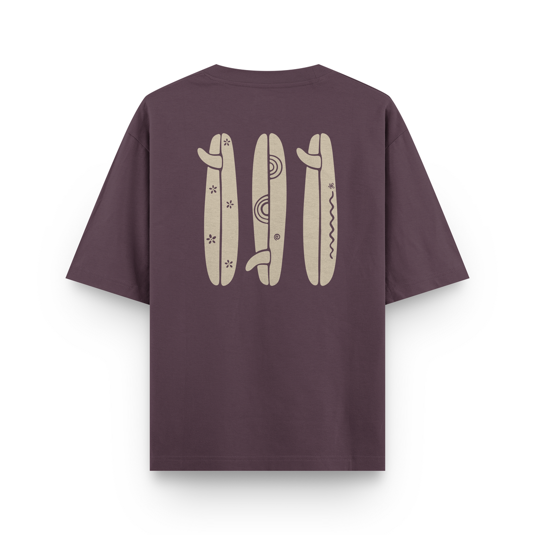 Boho Surfboard T-Shirt Oversized