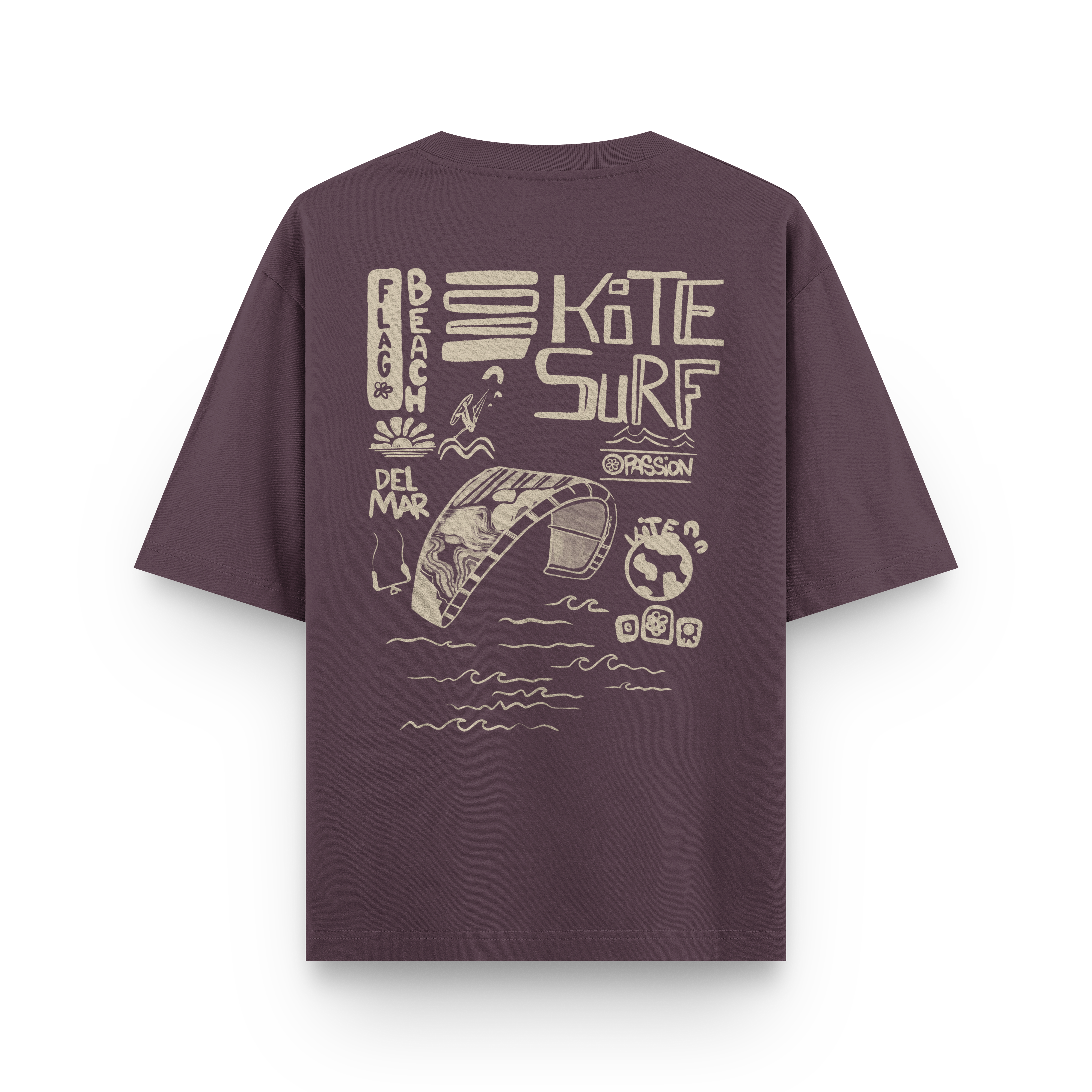 Flag Beach Oversized T-Shirt