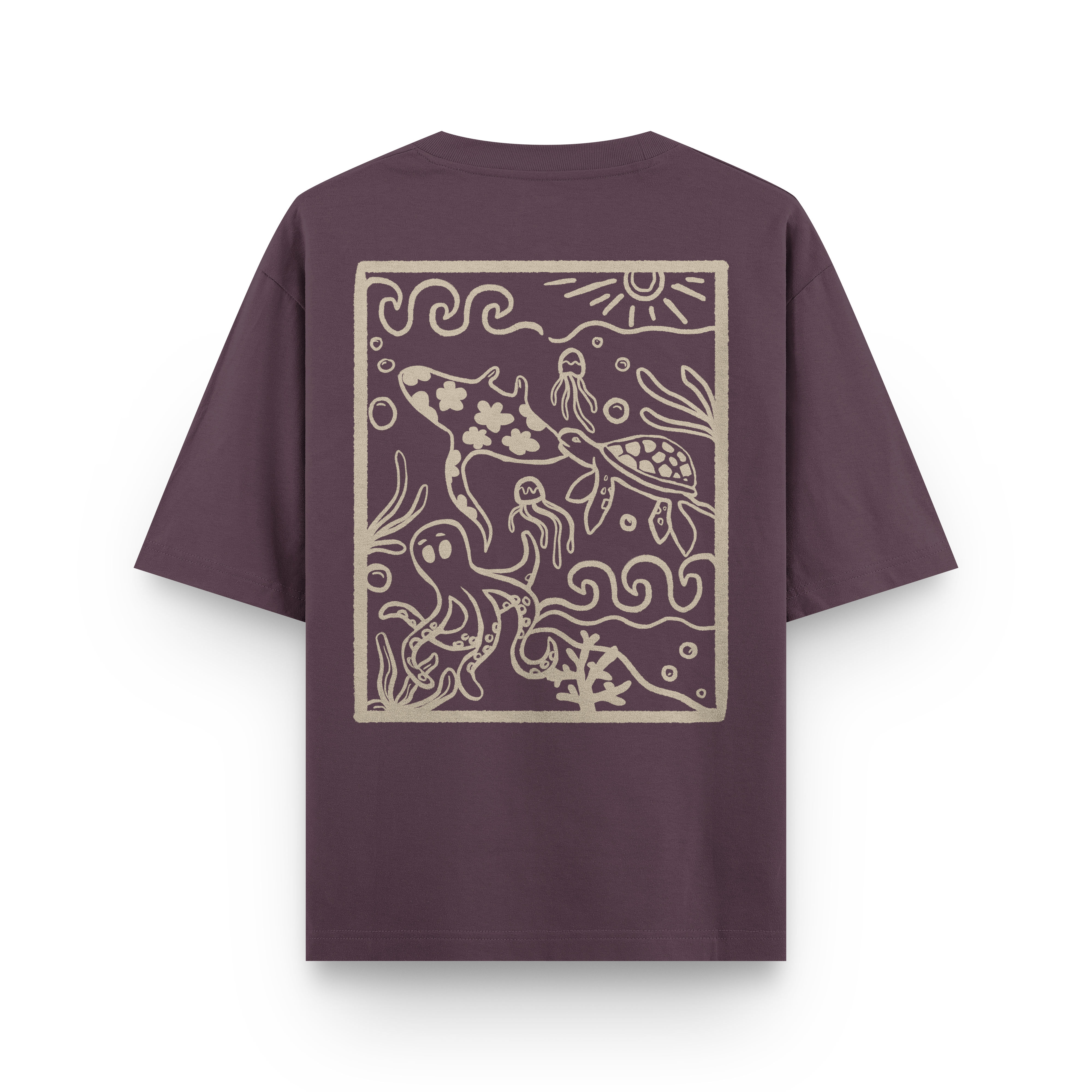Ocean Creatures Oversized T-Shirt