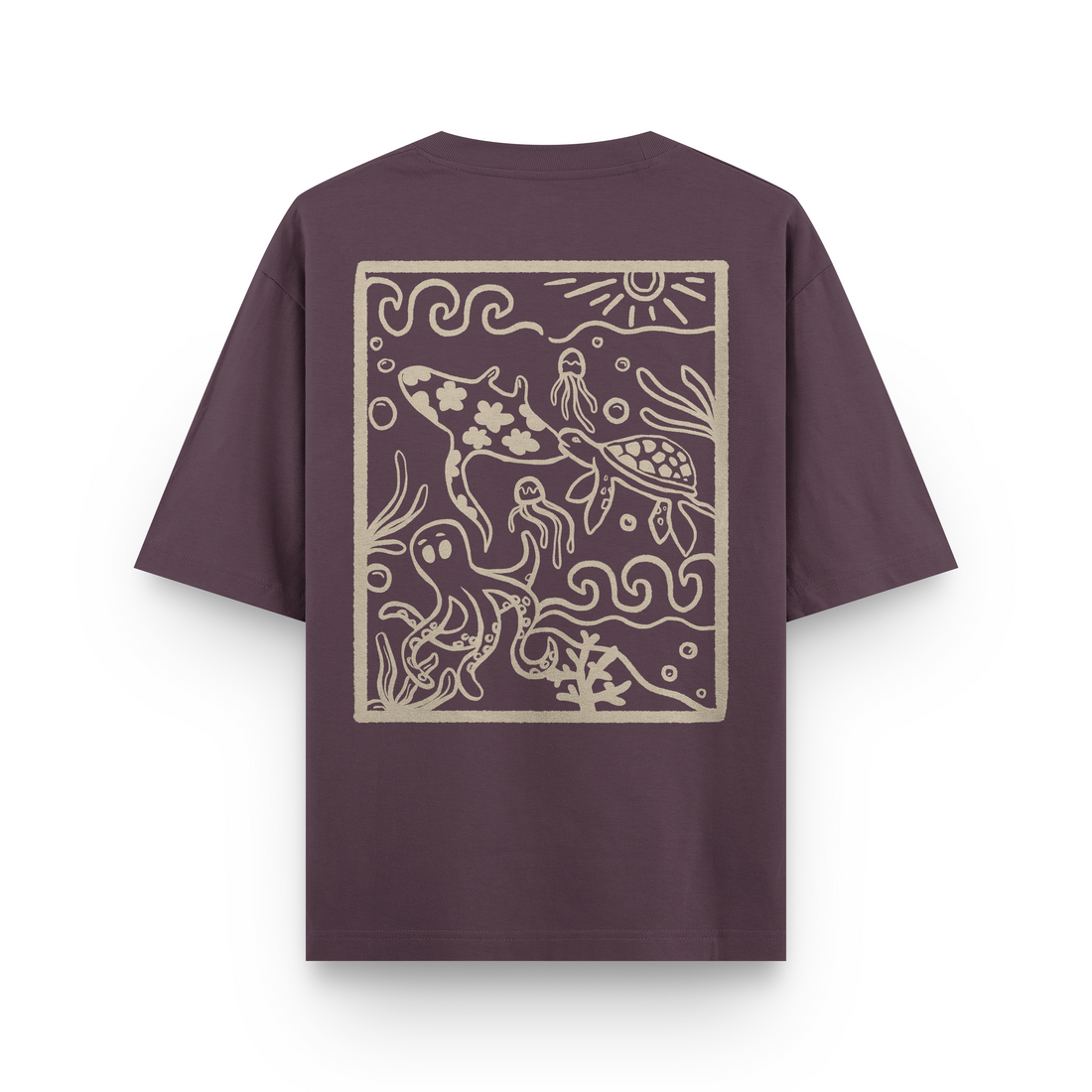 Ocean Creatures Oversized T-Shirt