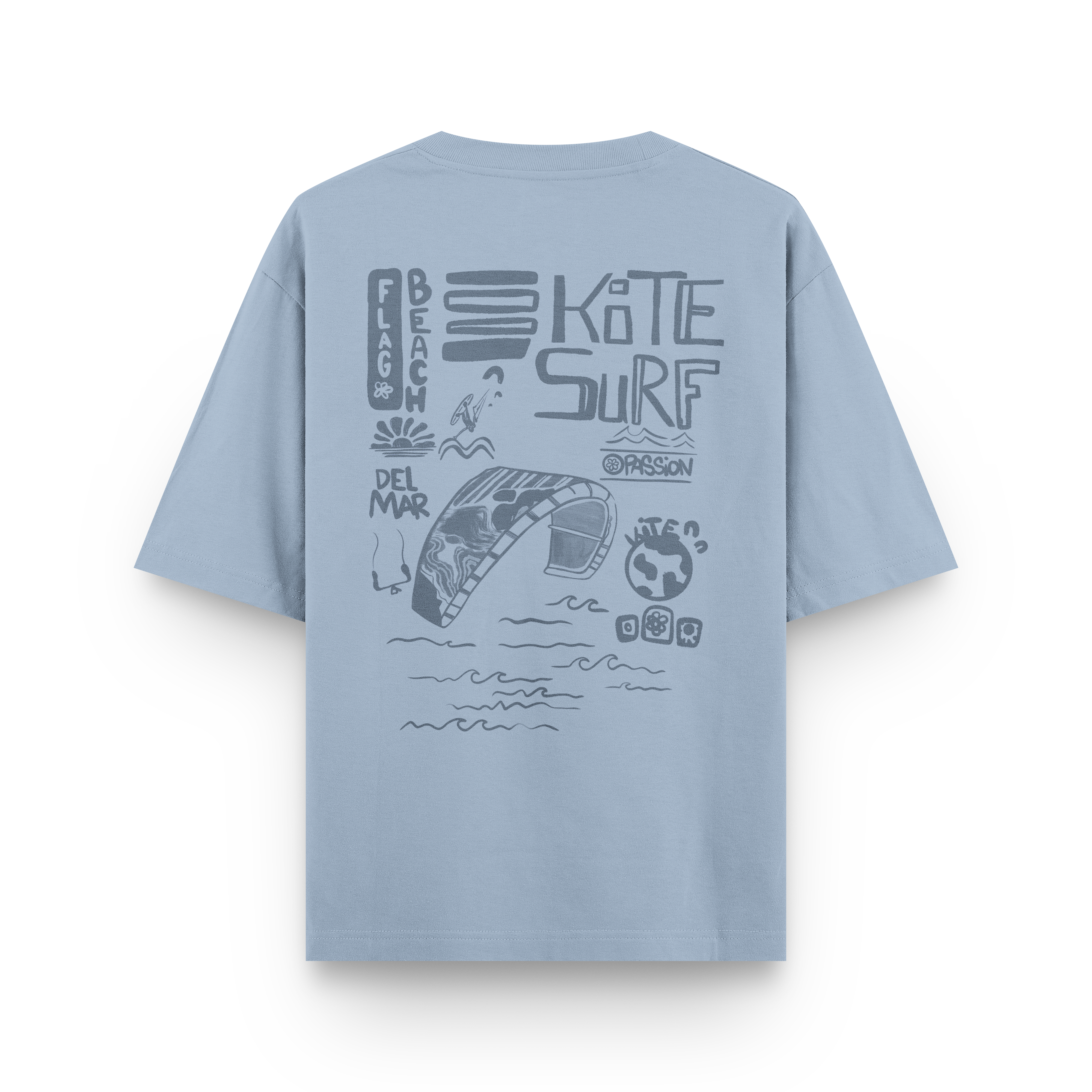 Flag Beach Oversized T-Shirt