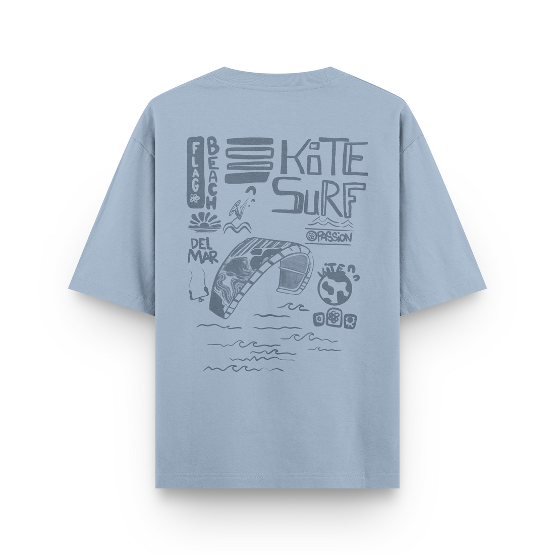 Flag Beach Oversized T-Shirt