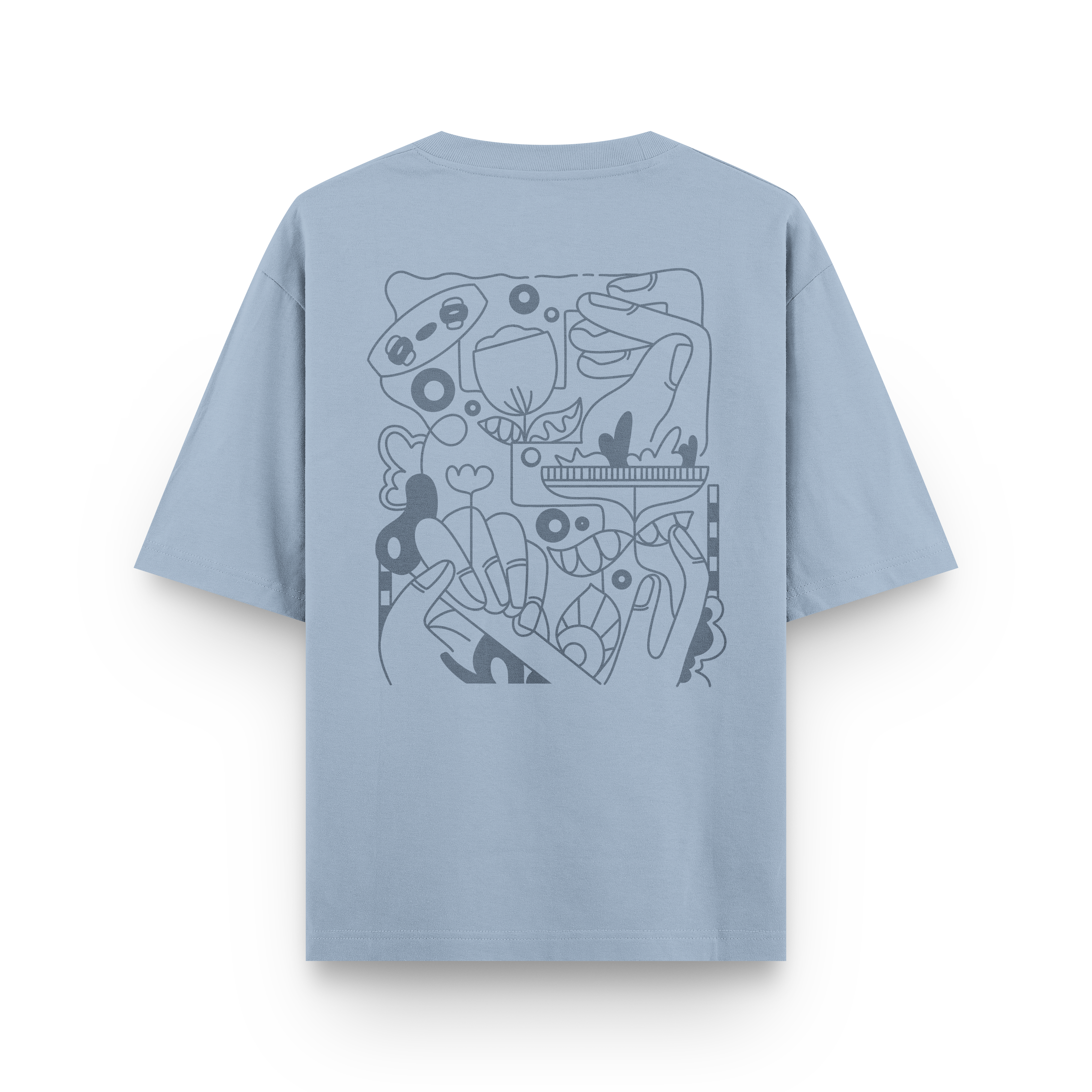 Kite Line Art T-Shirt Oversized