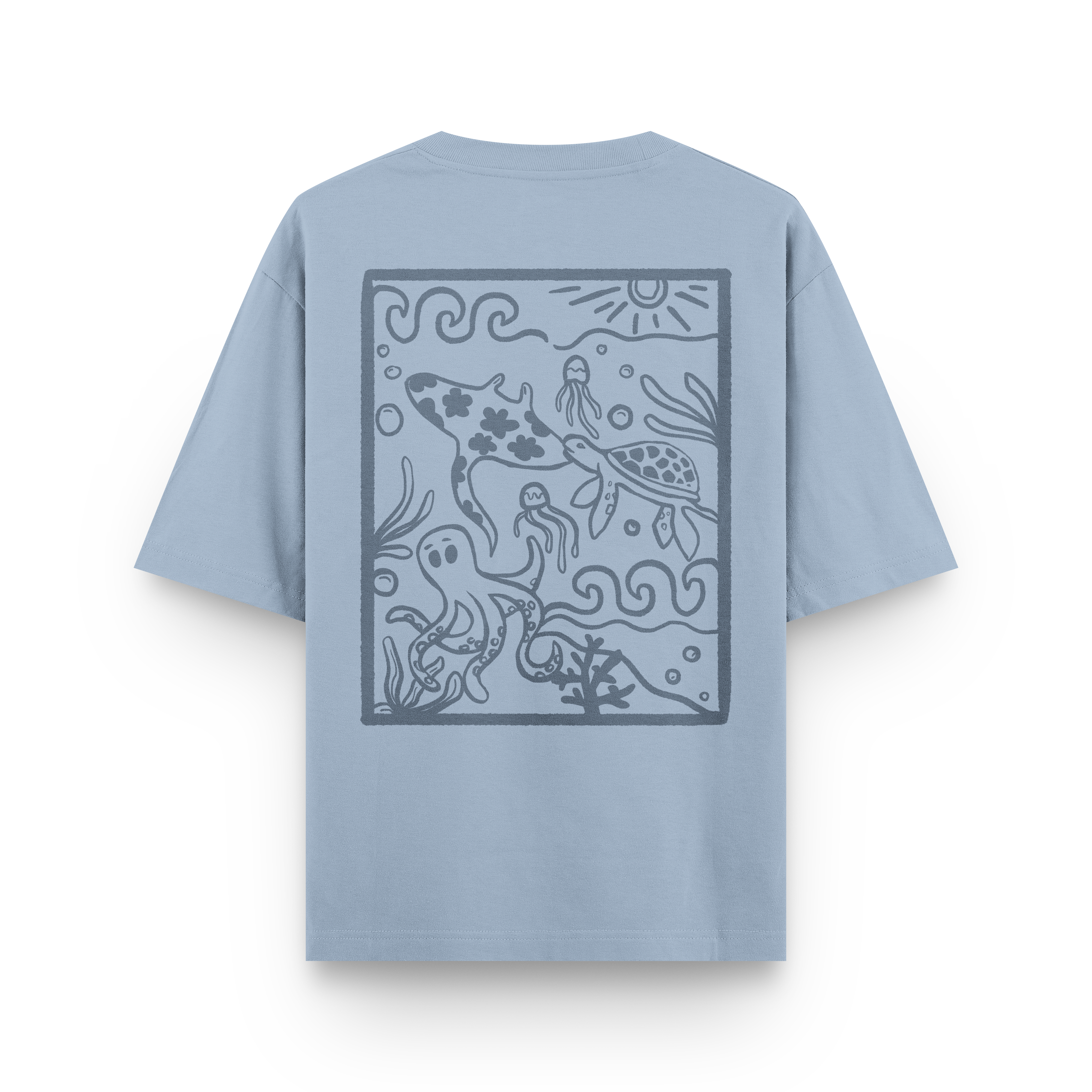 Ocean Creatures Oversized T-Shirt
