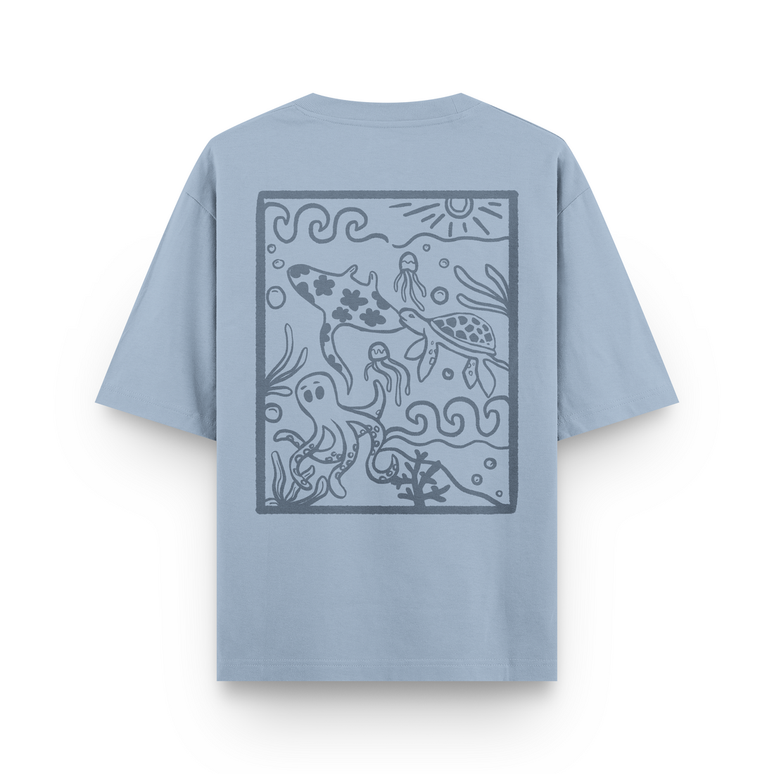 Ocean Creatures Oversized T-Shirt
