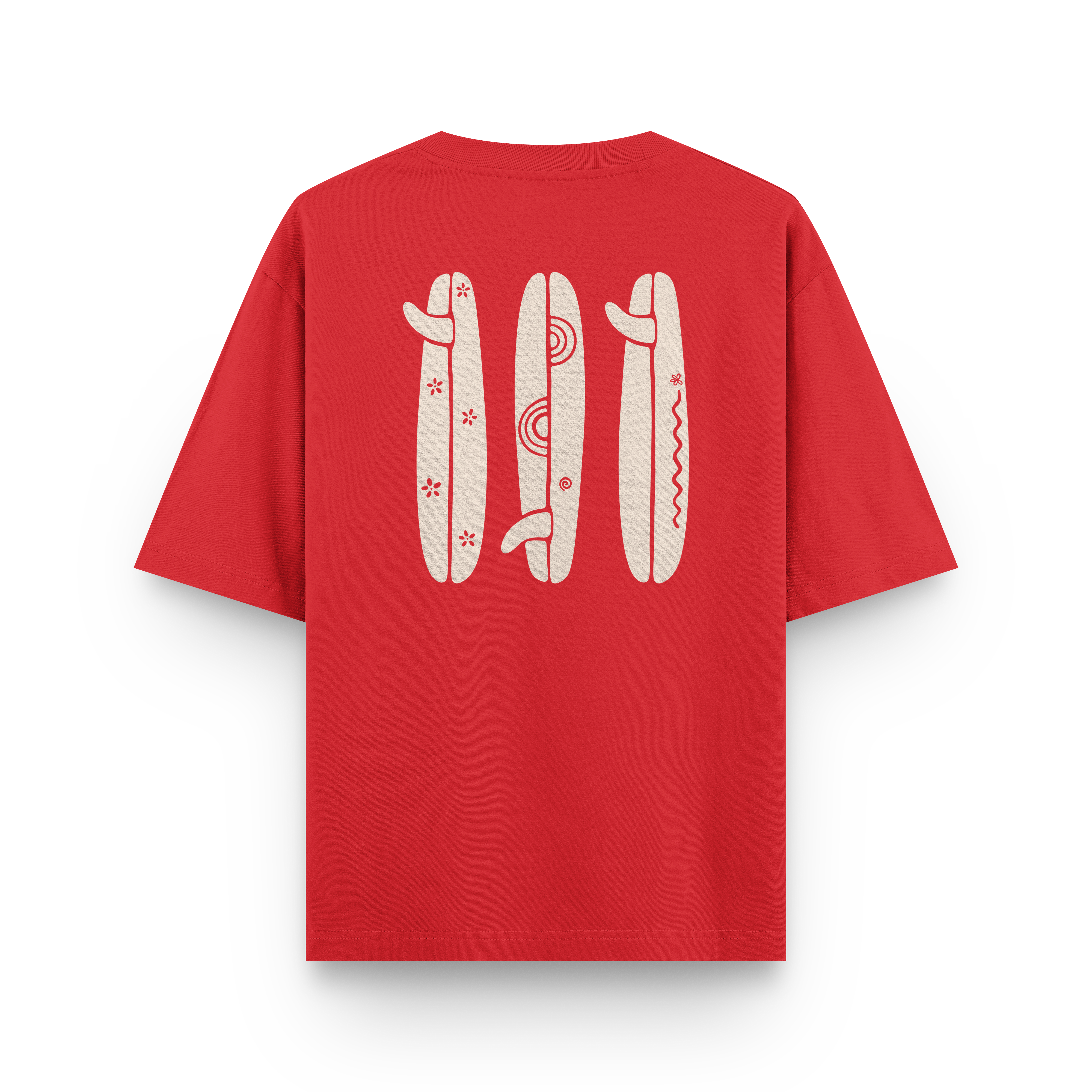 Boho Surfboard T-Shirt Oversized