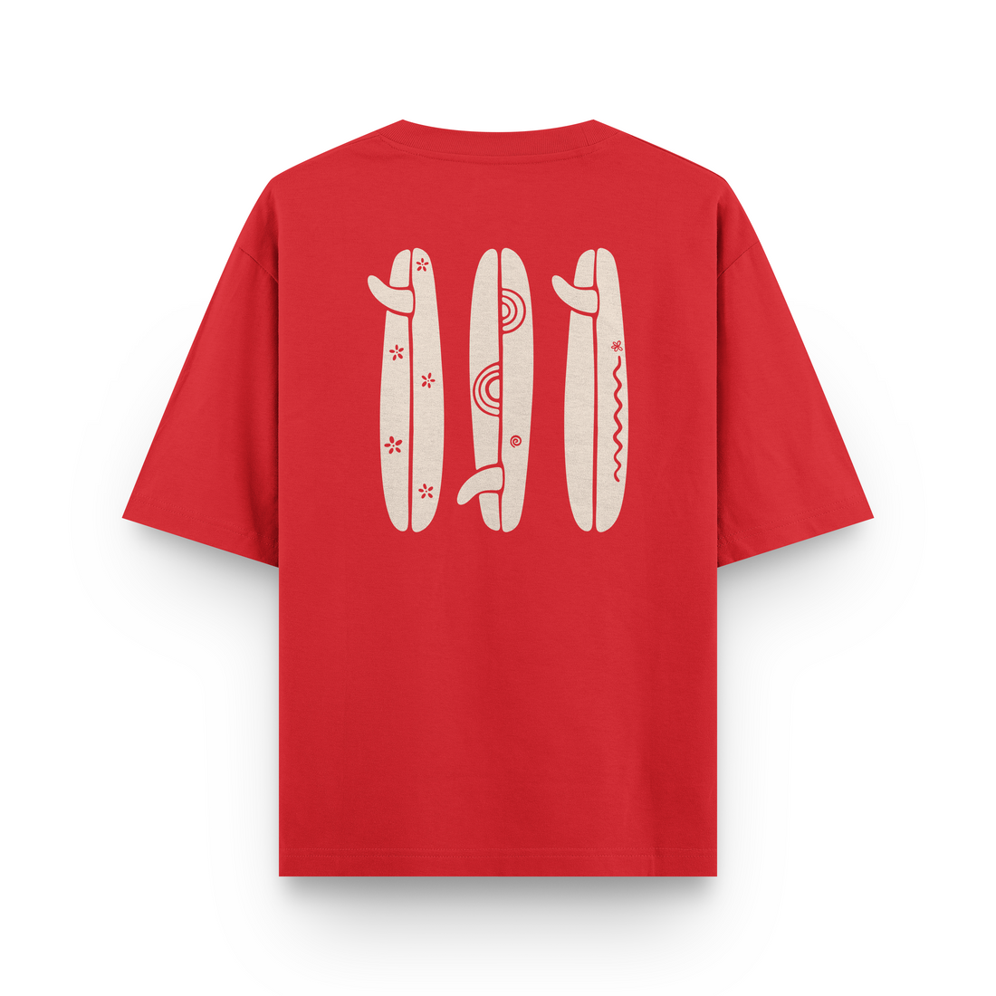Boho Surfboard T-Shirt Oversized