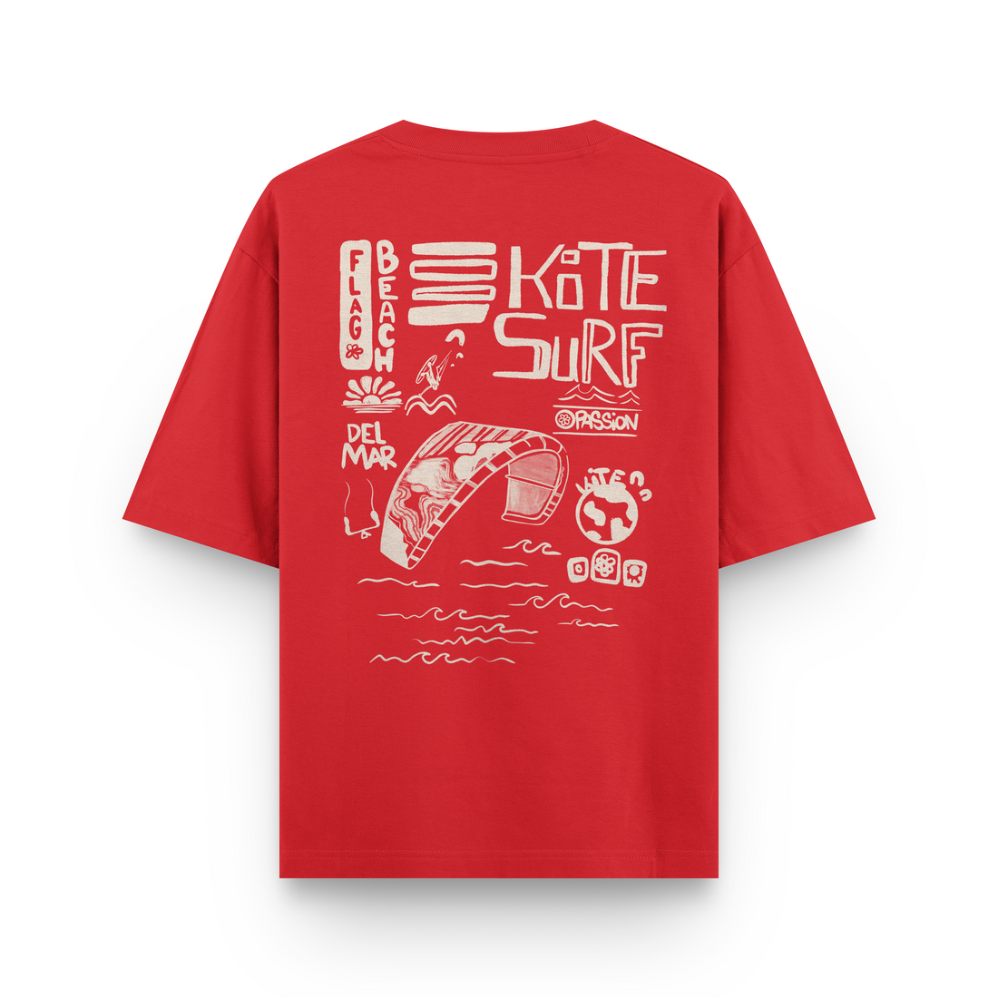 Flag Beach Oversized T-Shirt