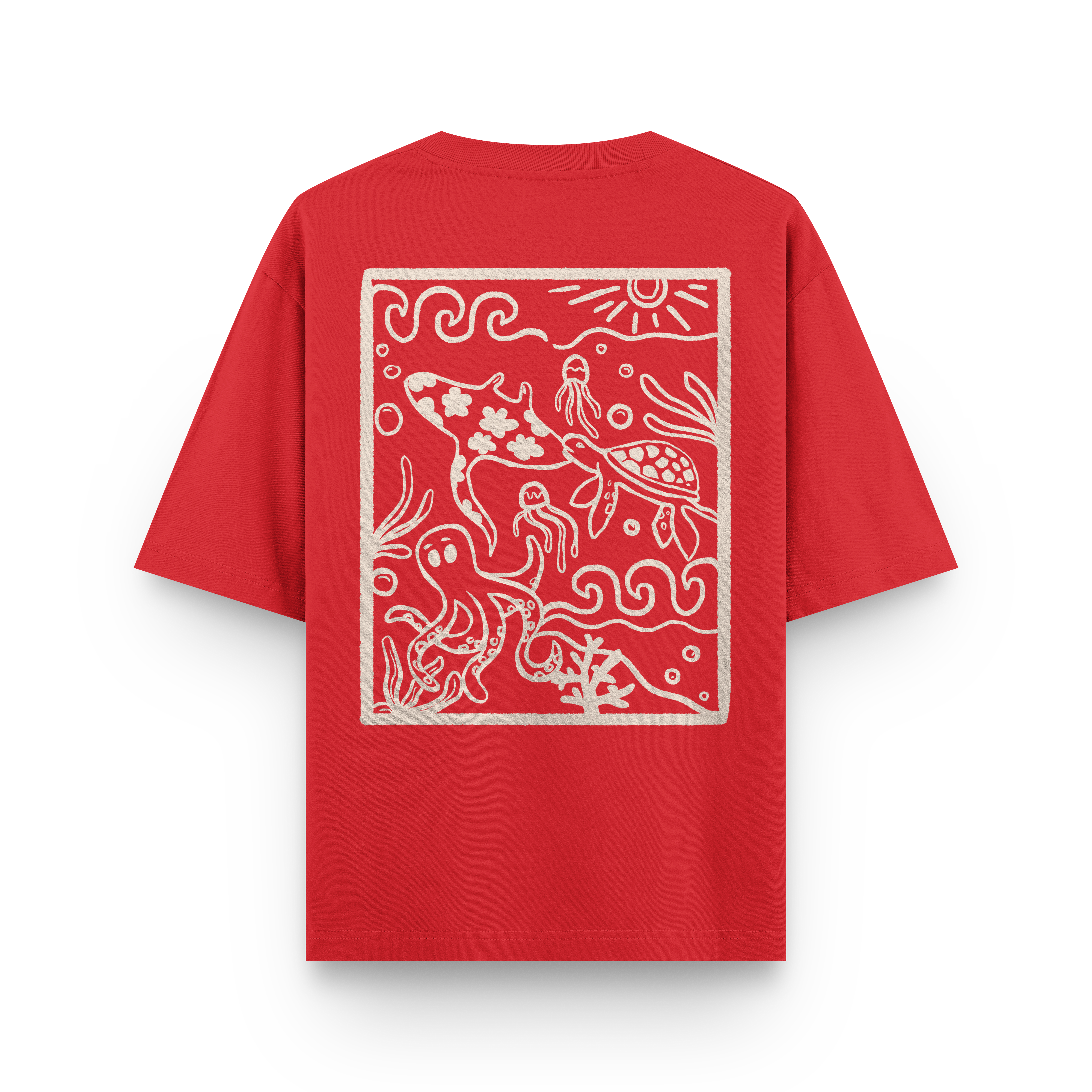 Ocean Creatures Oversized T-Shirt