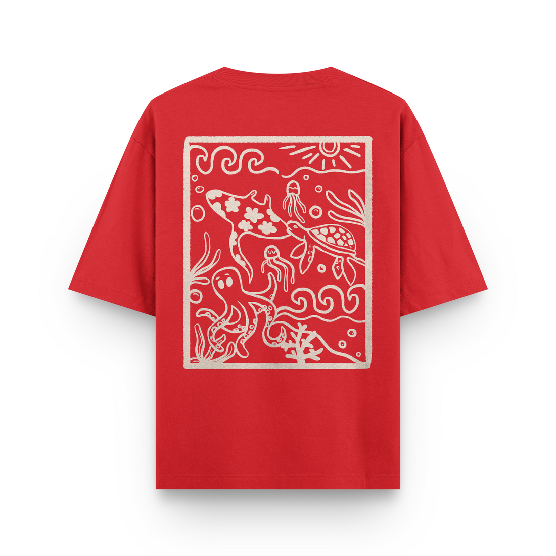 Ocean Creatures Oversized T-Shirt