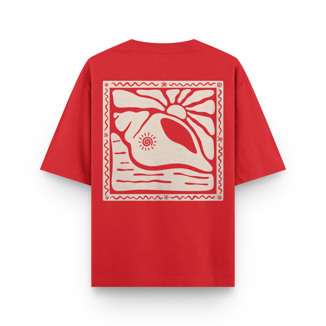 Sunny Seashell T-Shirt Oversized