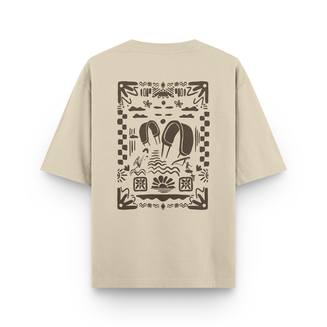 Boho Beach T-Shirt Oversized