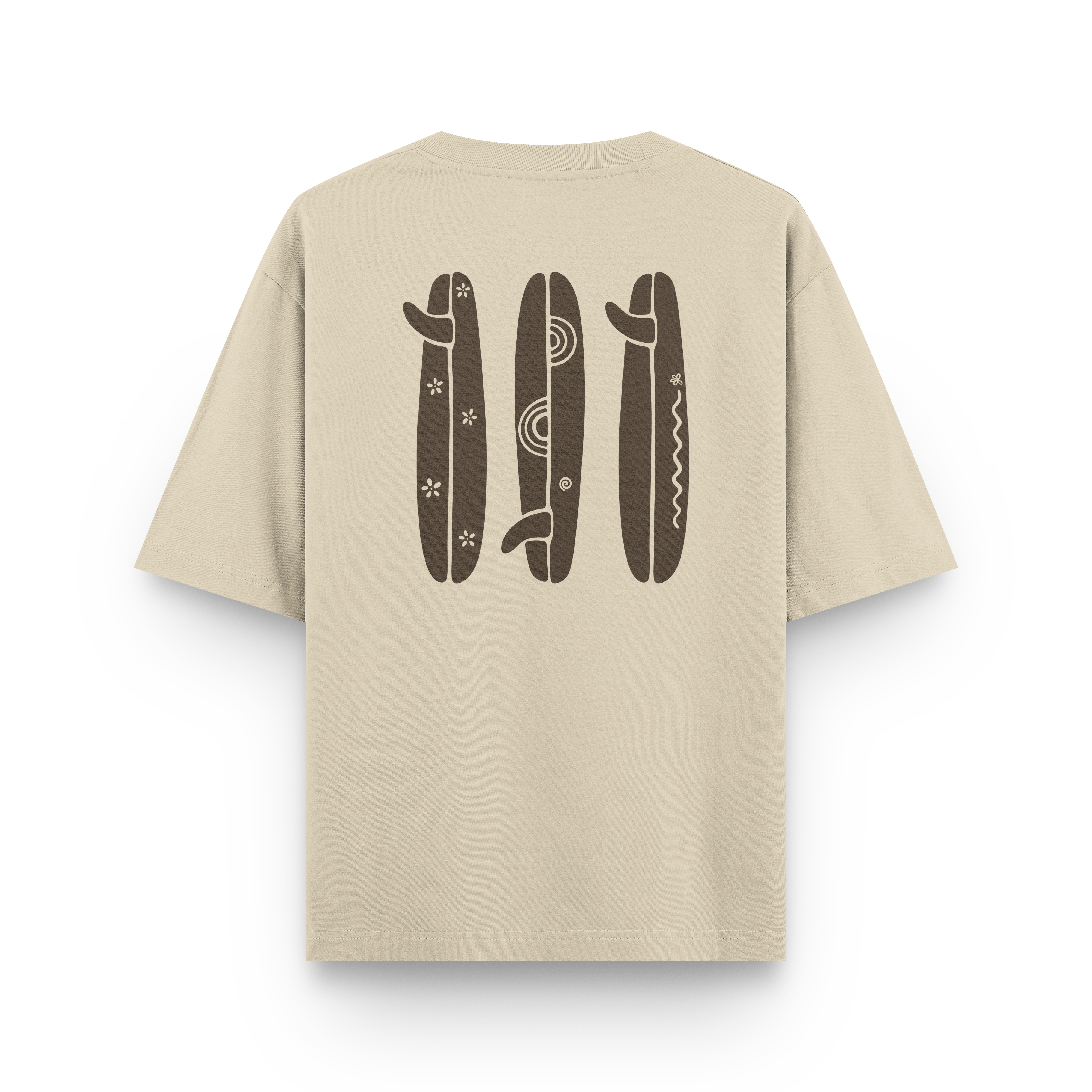 Boho Surfboard T-Shirt Oversized