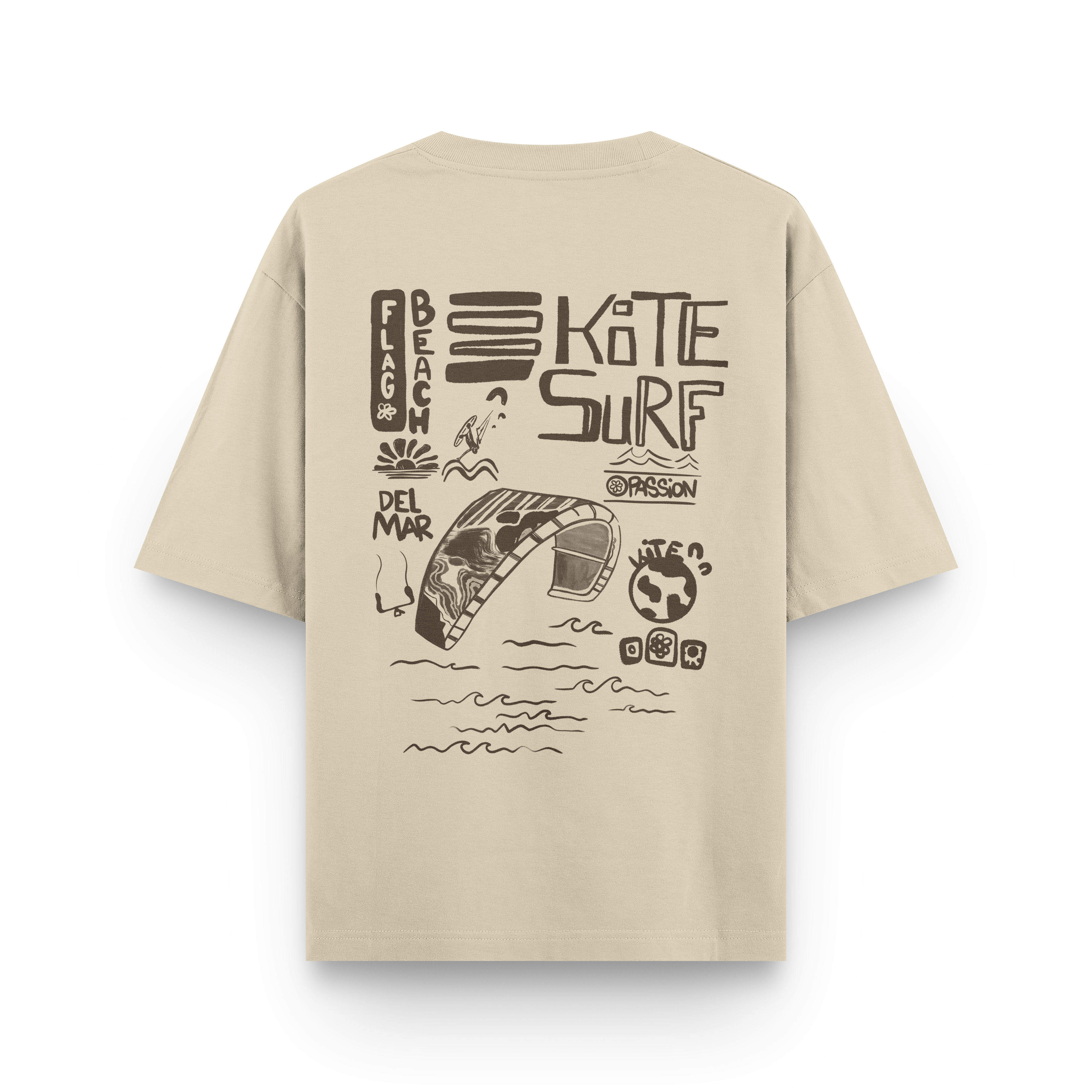 Flag Beach Oversized T-Shirt