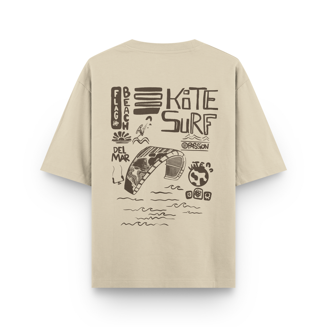 Flag Beach Oversized T-Shirt