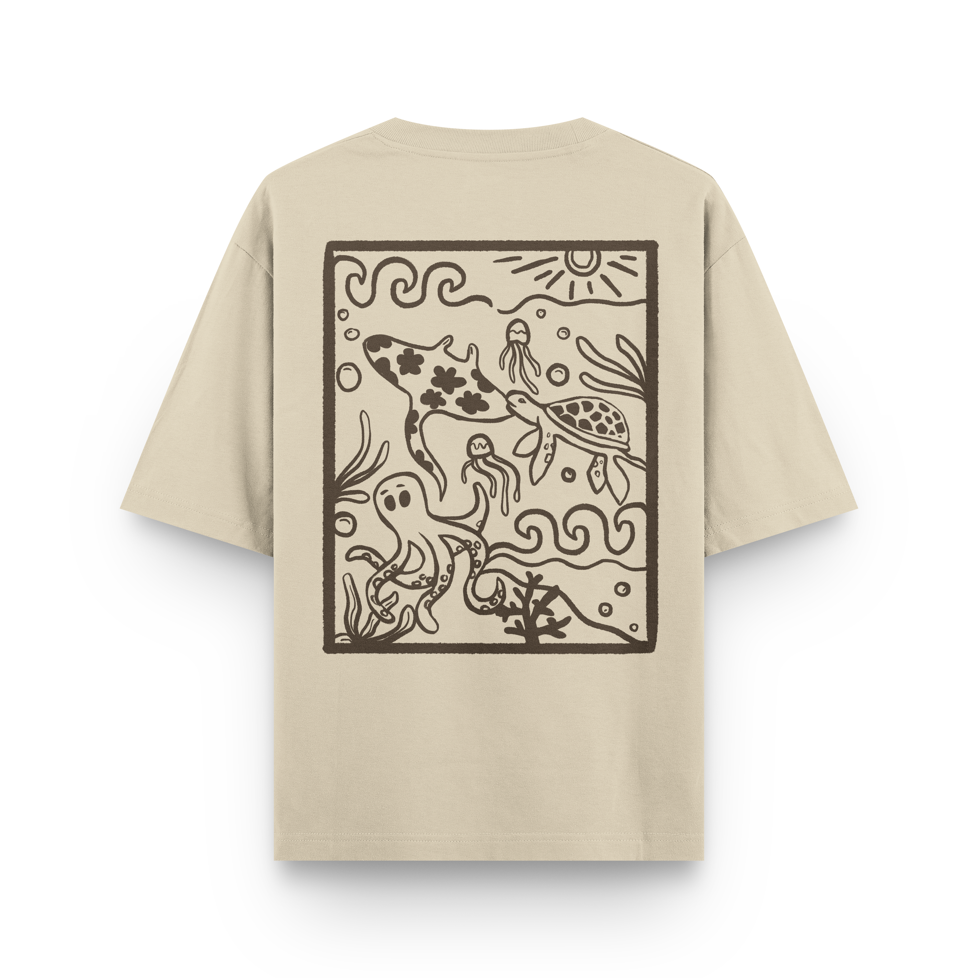 Ocean Creatures Oversized T-Shirt