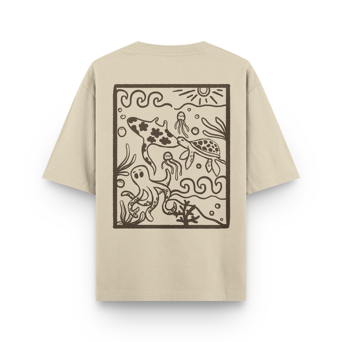Ocean Creatures Oversized T-Shirt