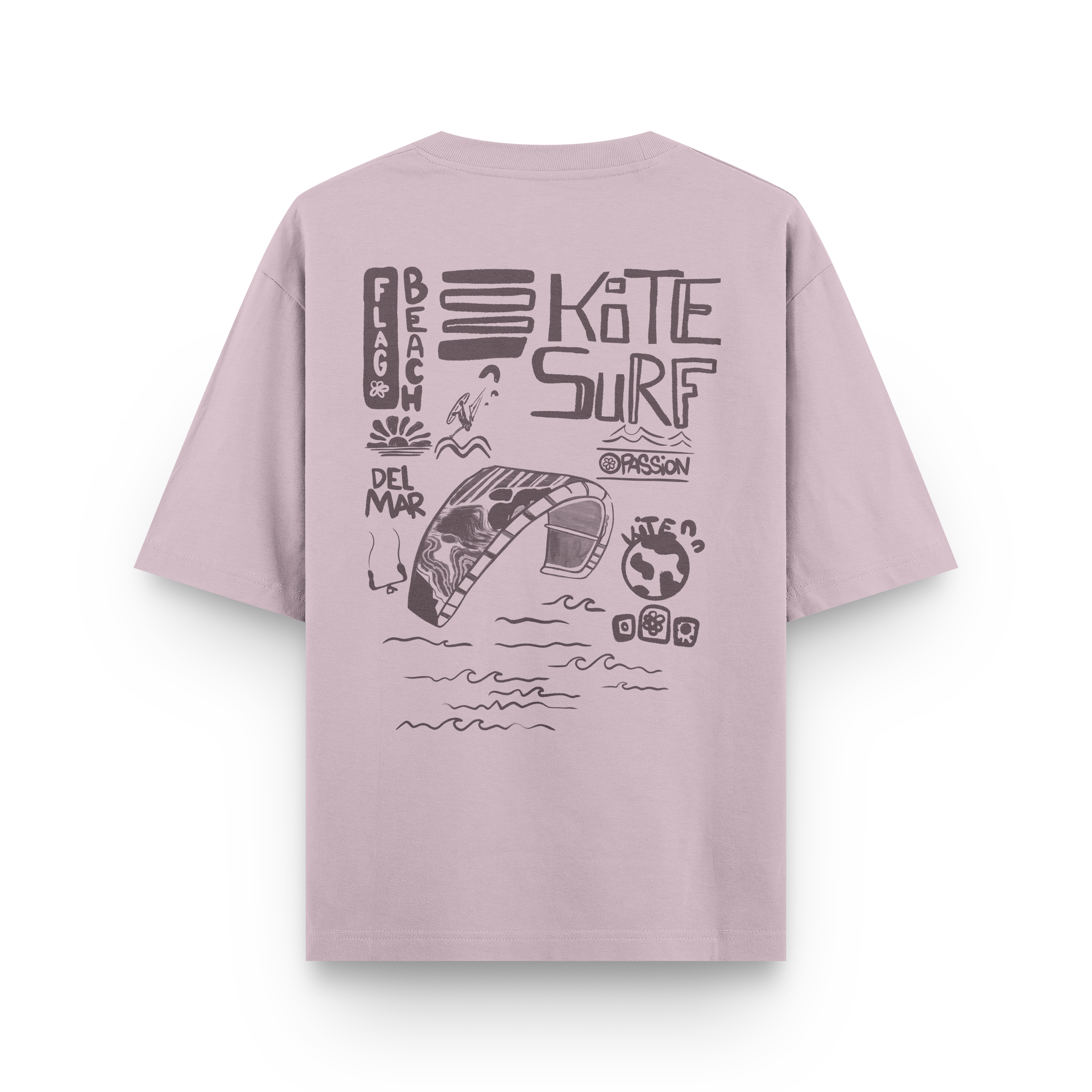 Flag Beach Oversized T-Shirt