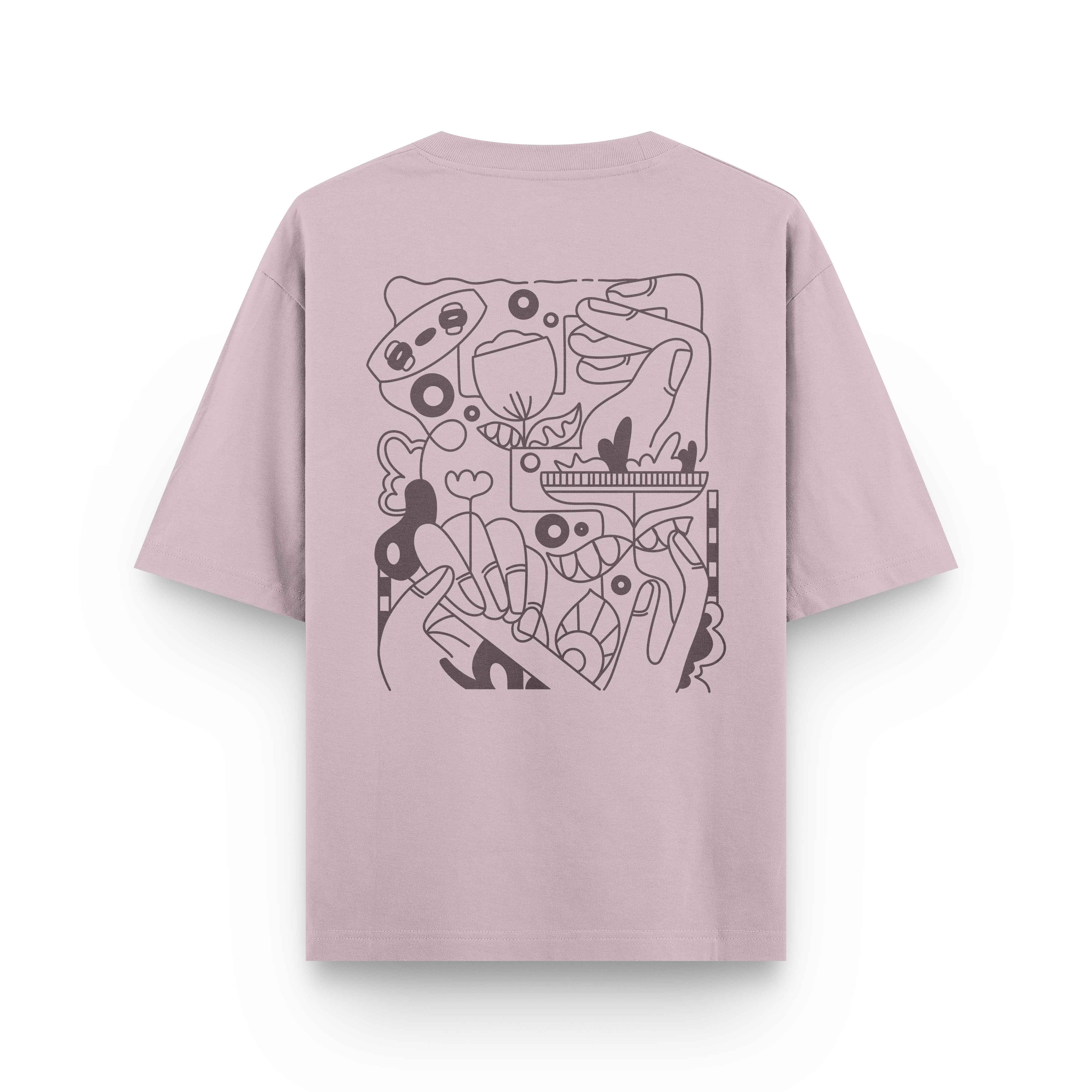 Kite Line Art T-Shirt Oversized