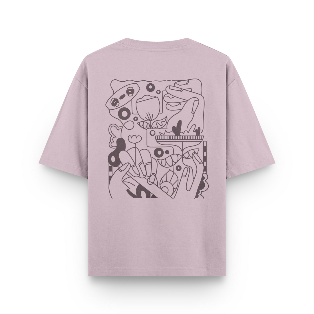 Kite Line Art T-Shirt Oversized