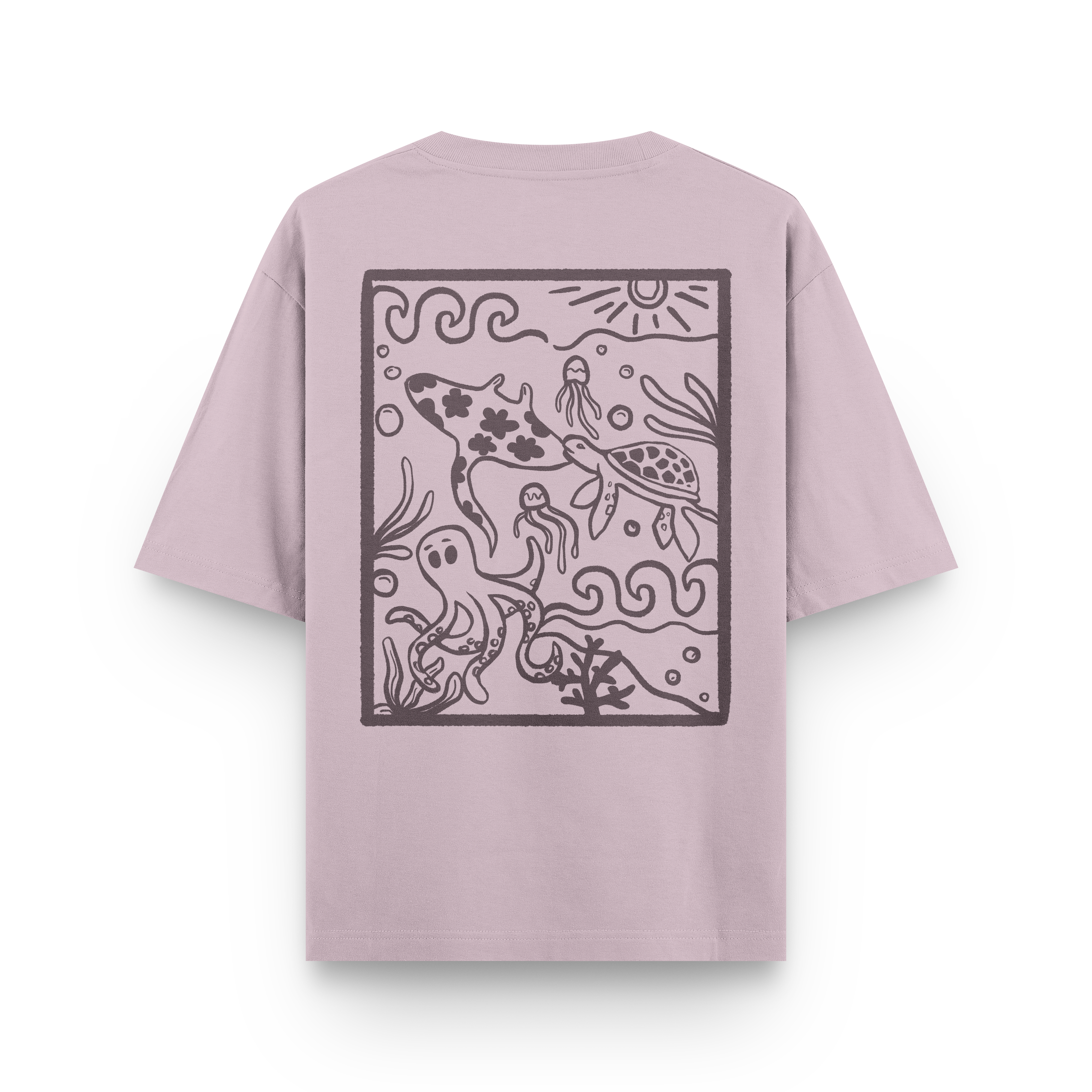 Ocean Creatures Oversized T-Shirt