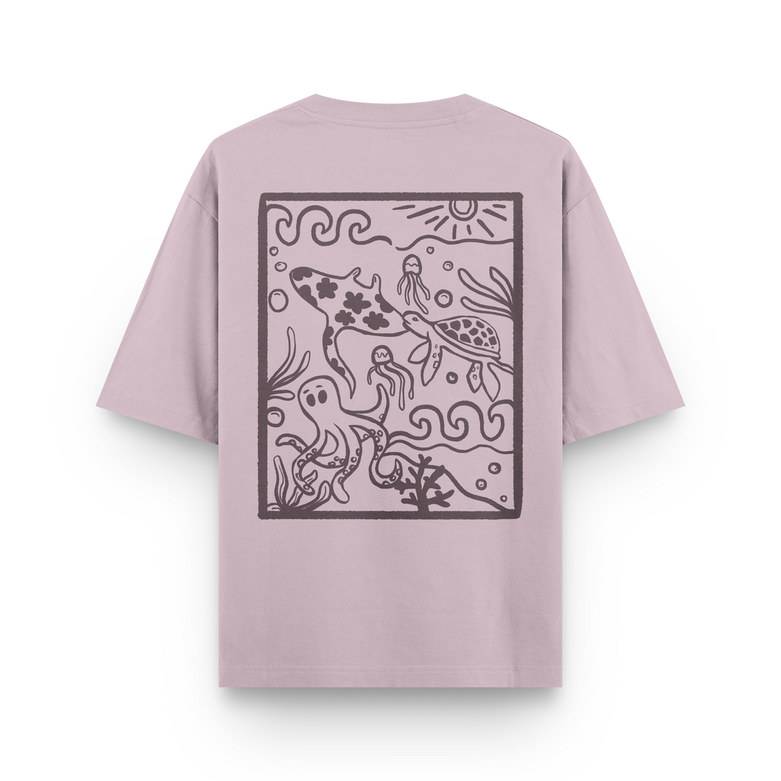 Ocean Creatures Oversized T-Shirt