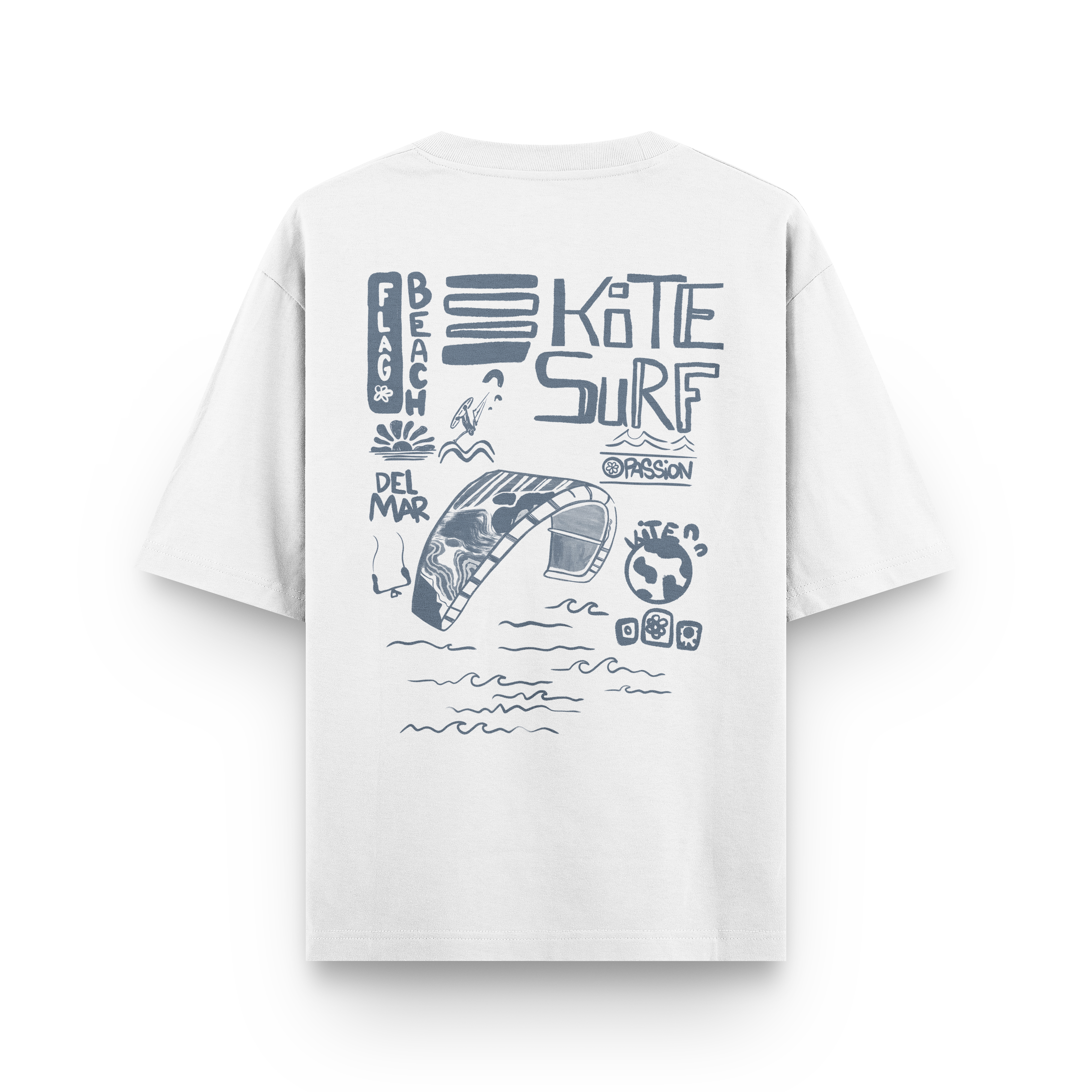Flag Beach Oversized T-Shirt
